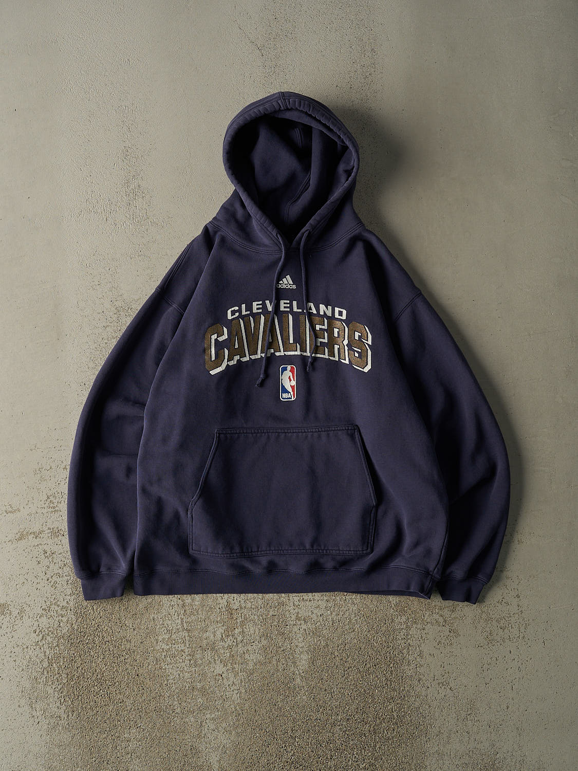 Vintage Y2K Navy Blue Cleveland Cavaliers Adidas Hoodie (XL)