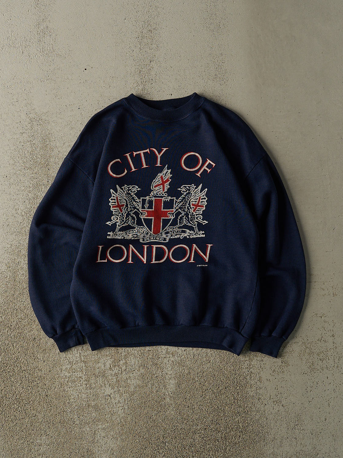 Vintage 80s Navy Blue City of London Crewneck (XS/S)