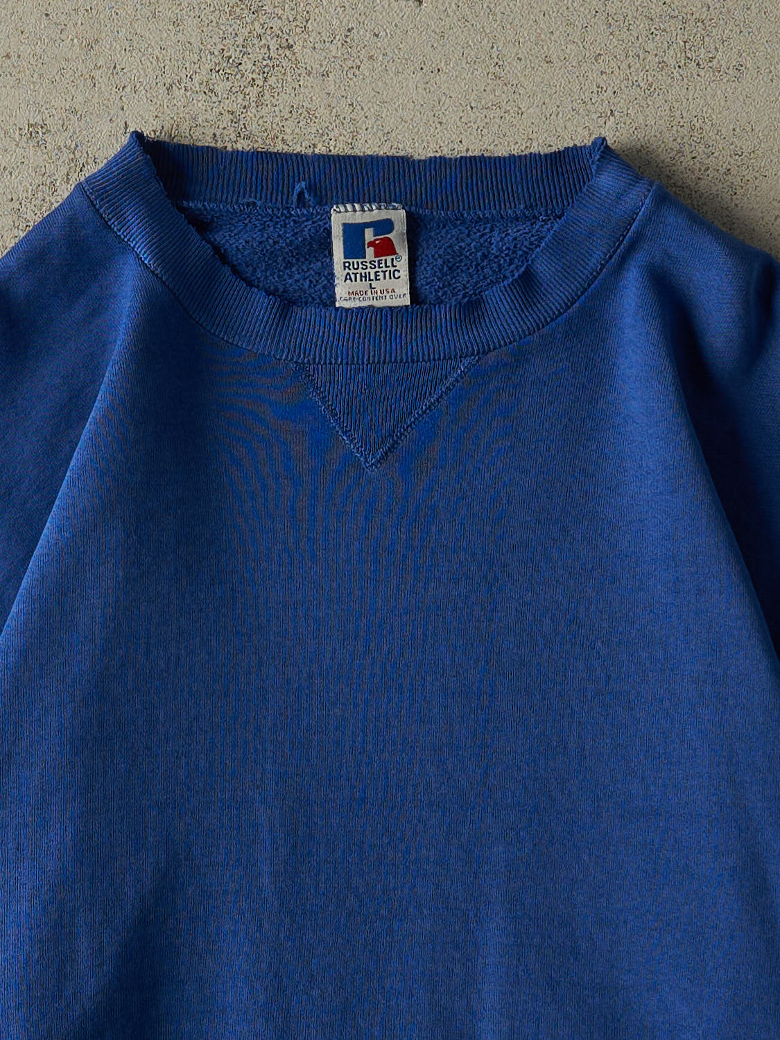 Vintage 90s Blue Russell Athletic Blank Crewneck (M)