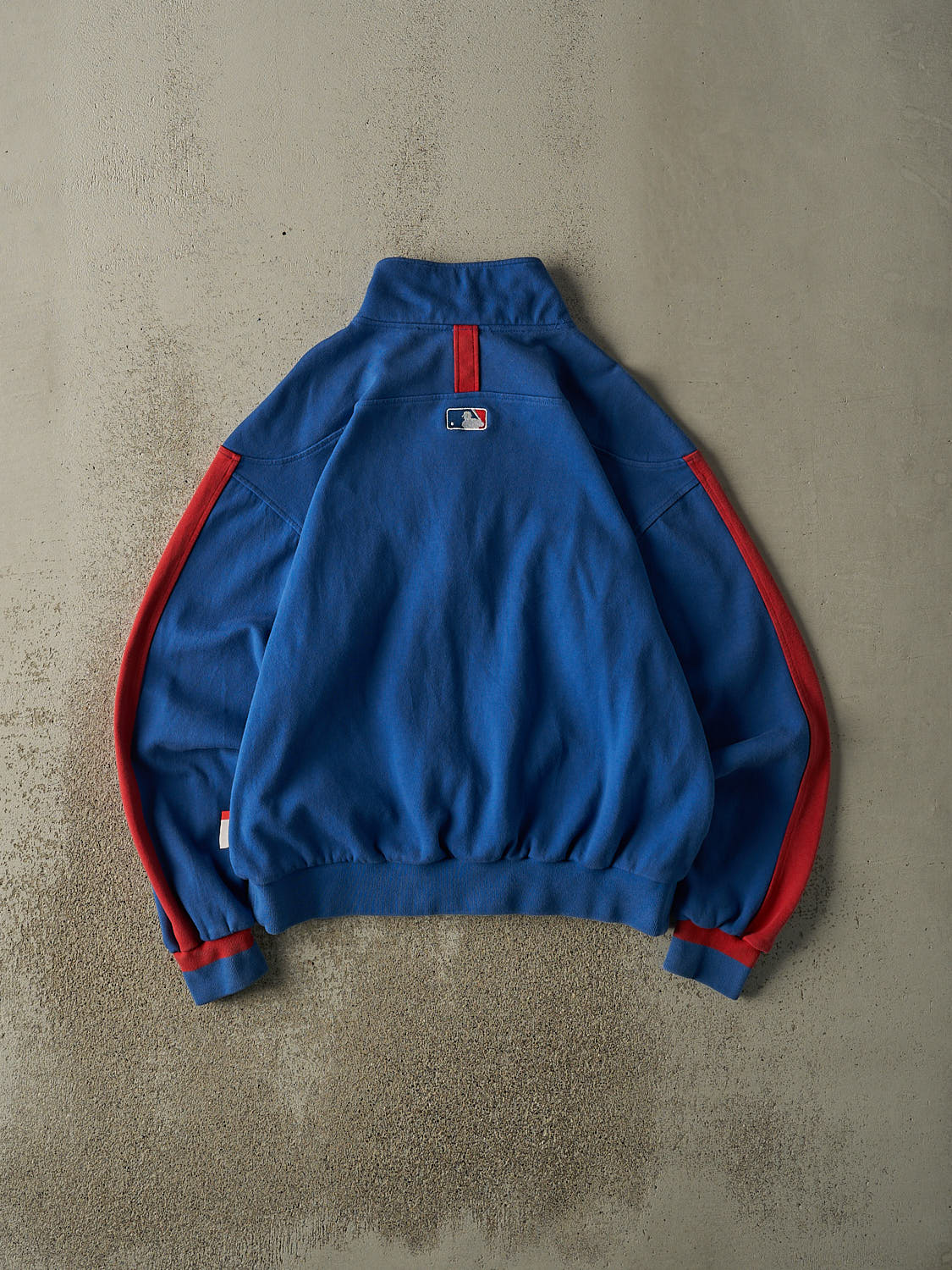 Vintage Y2K Blue Chicago Cubs Embroidered Zip Up Sweatshirt (L)