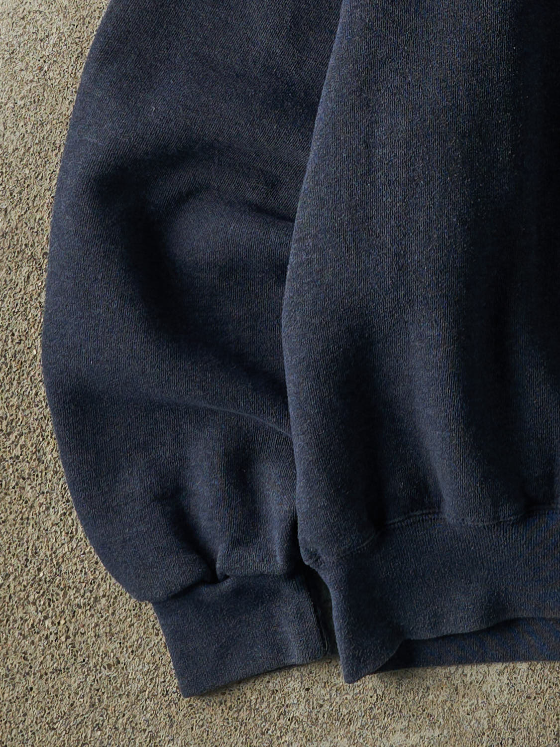 Vintage 90s Washed Navy Blue Russell Athletic Blank Crewneck (XL)