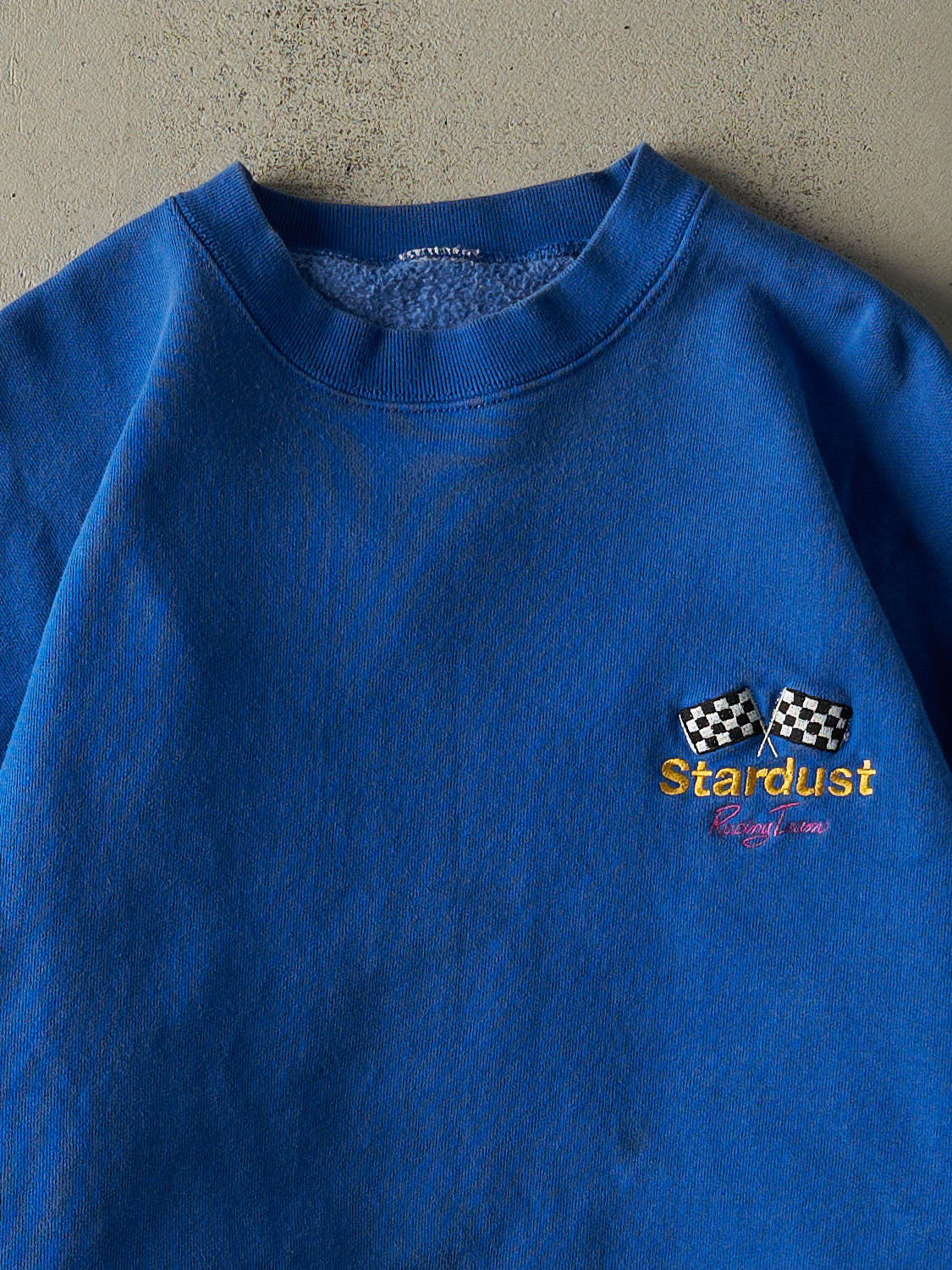 Vintage 80s Blue Stardust Racing Team Embroidered Crewneck (XL)