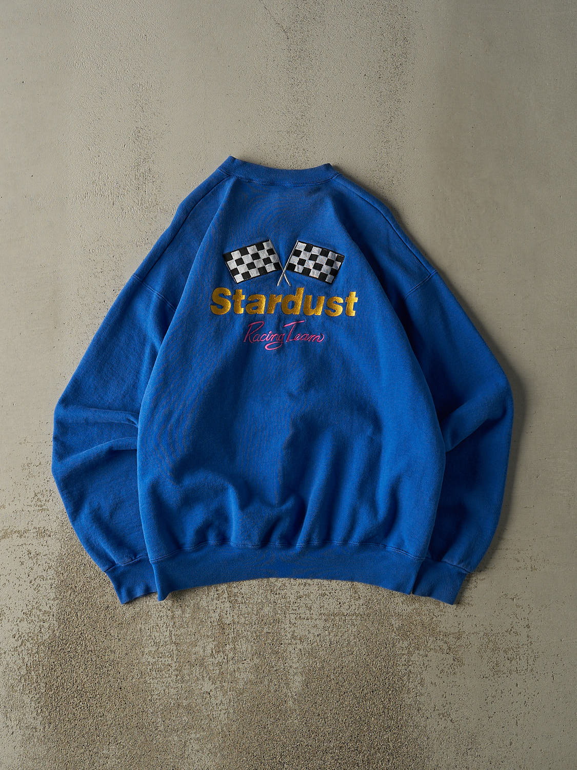 Vintage 80s Blue Stardust Racing Team Embroidered Crewneck (XL)