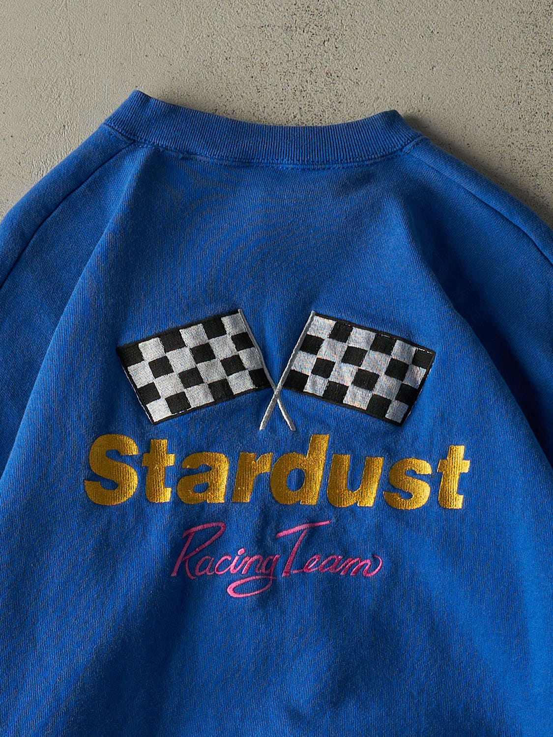 Vintage 80s Blue Stardust Racing Team Embroidered Crewneck (XL)