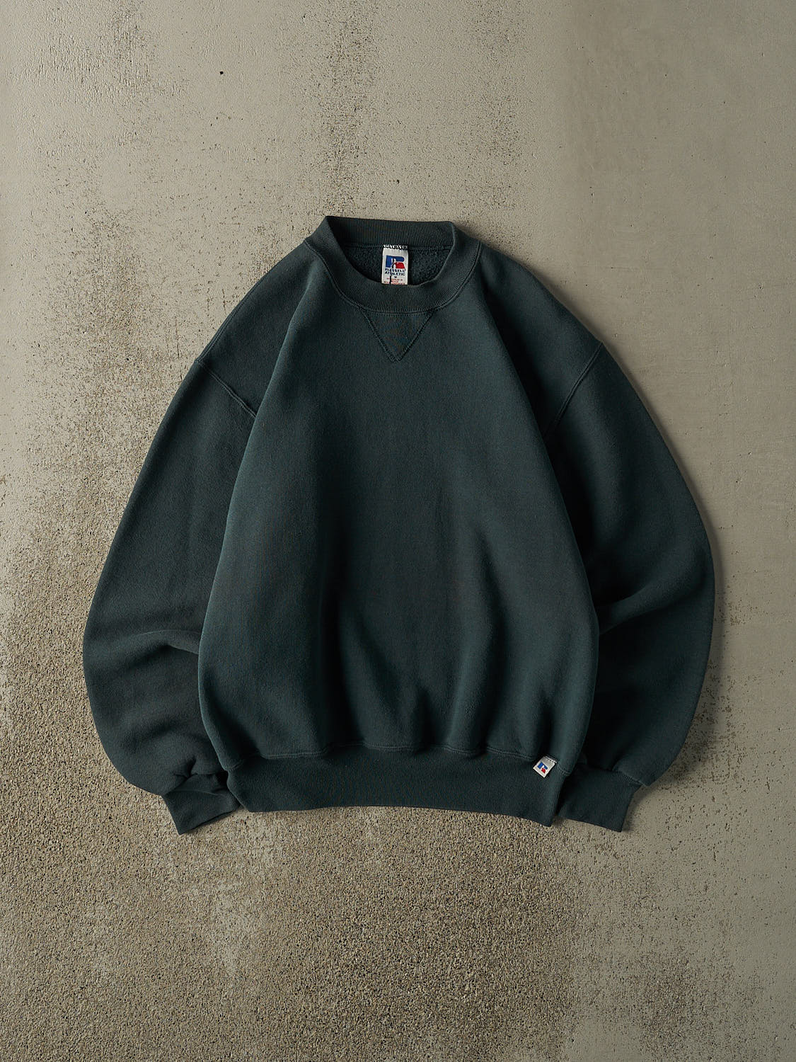 Vintage 90s Green Russell Athletic Blank Crewneck (S/M)