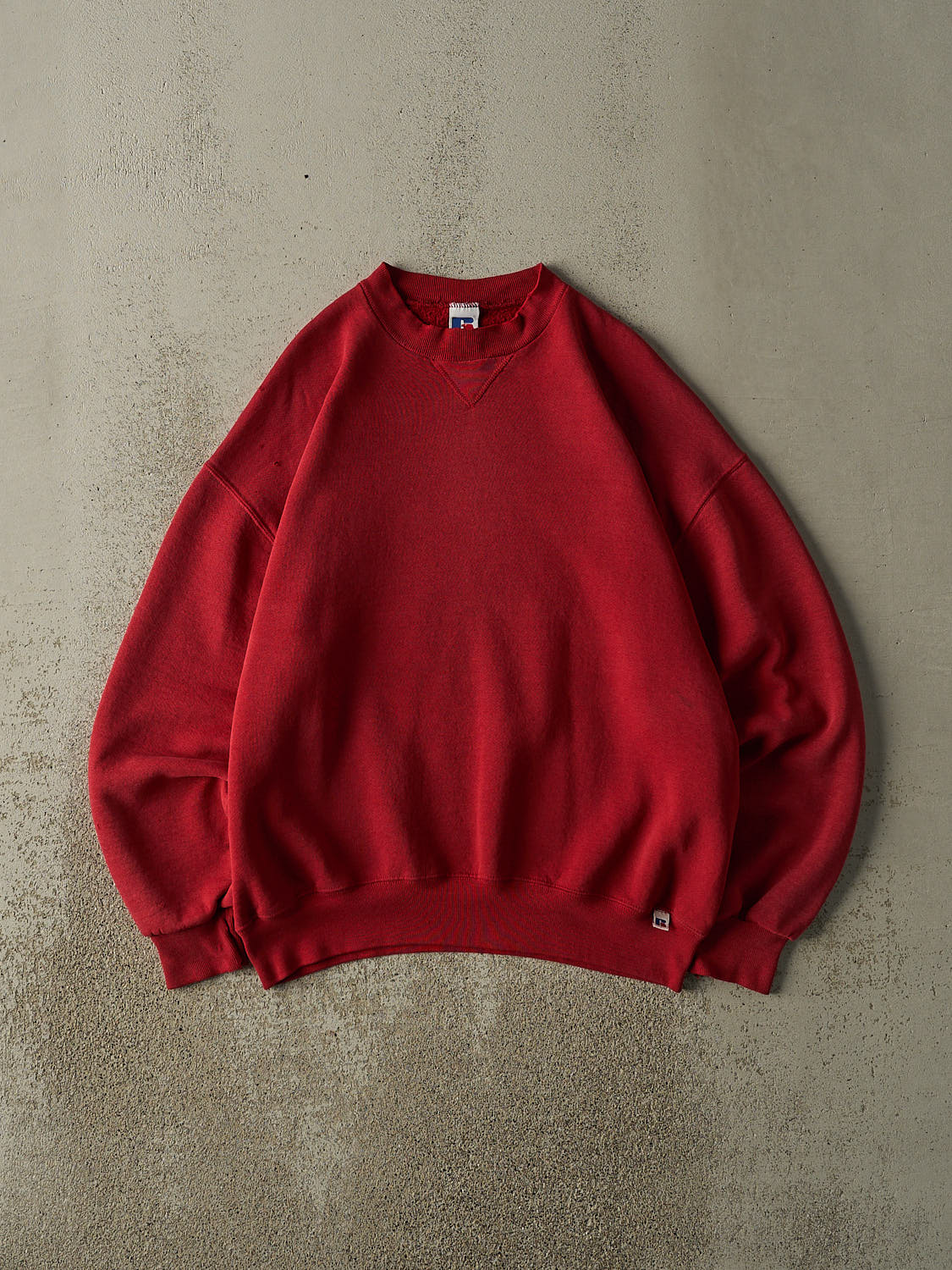 Vintage 90s Red Russell Athletic Blank Crewneck (L)