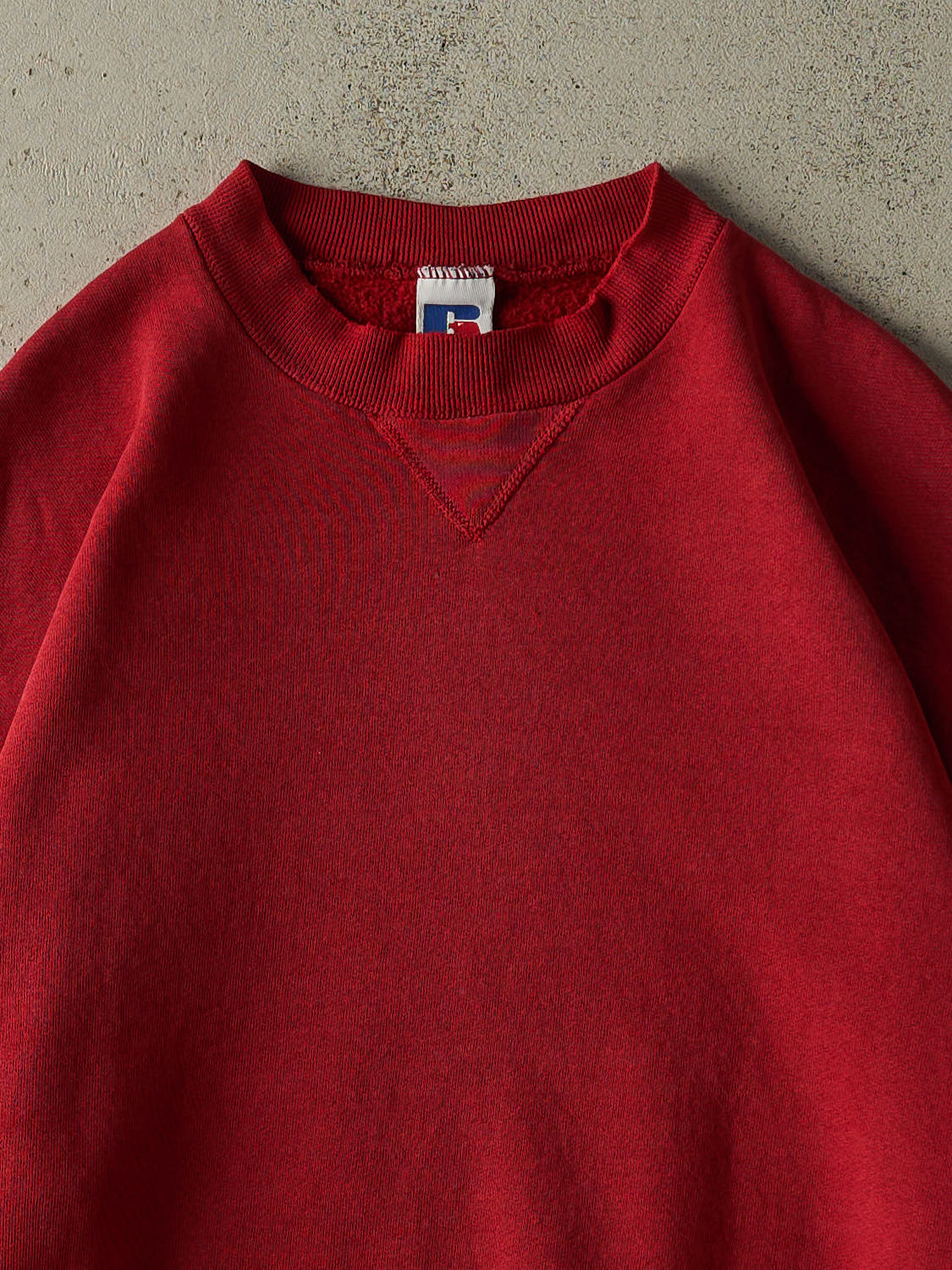 Vintage 90s Red Russell Athletic Blank Crewneck (L)