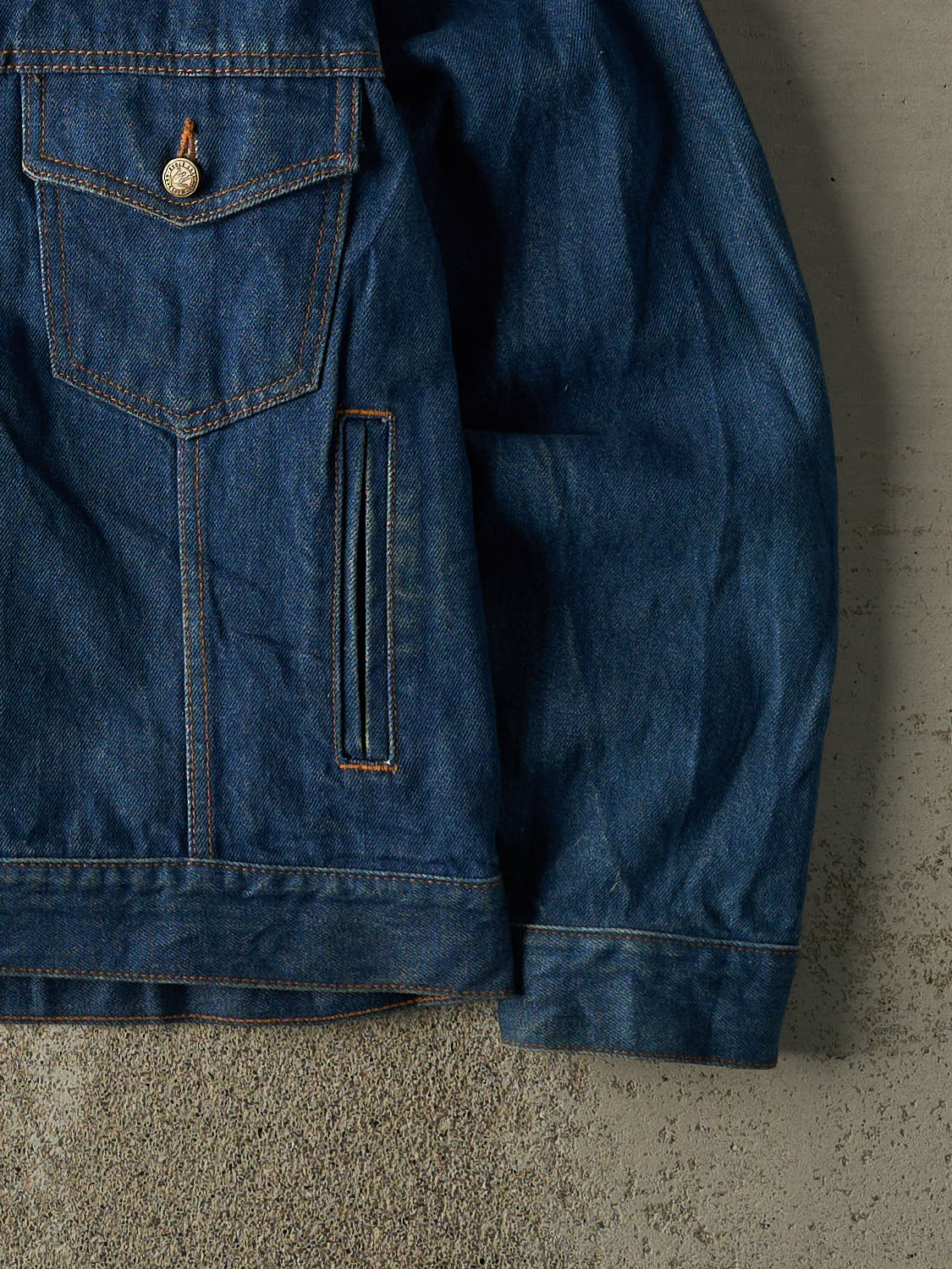 Vintage 80s Dark Wash Marlboro Denim Jacket (M/L)