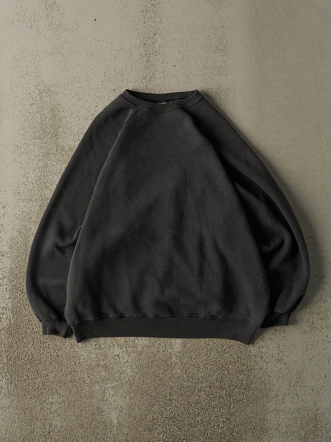 Vintage 80s Charcoal Grey Blank Crewneck (S/M)