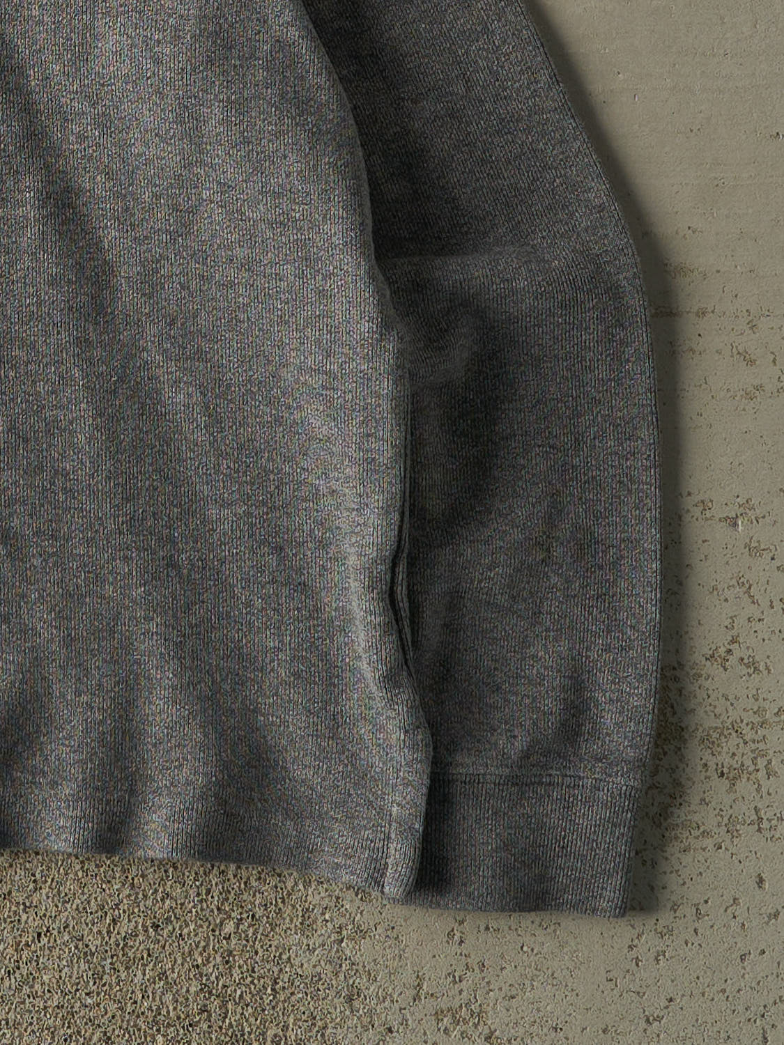 Vintage Y2K Grey Polo Ralph Lauren Embroidered Quarter Zip Boxy Knit (S)