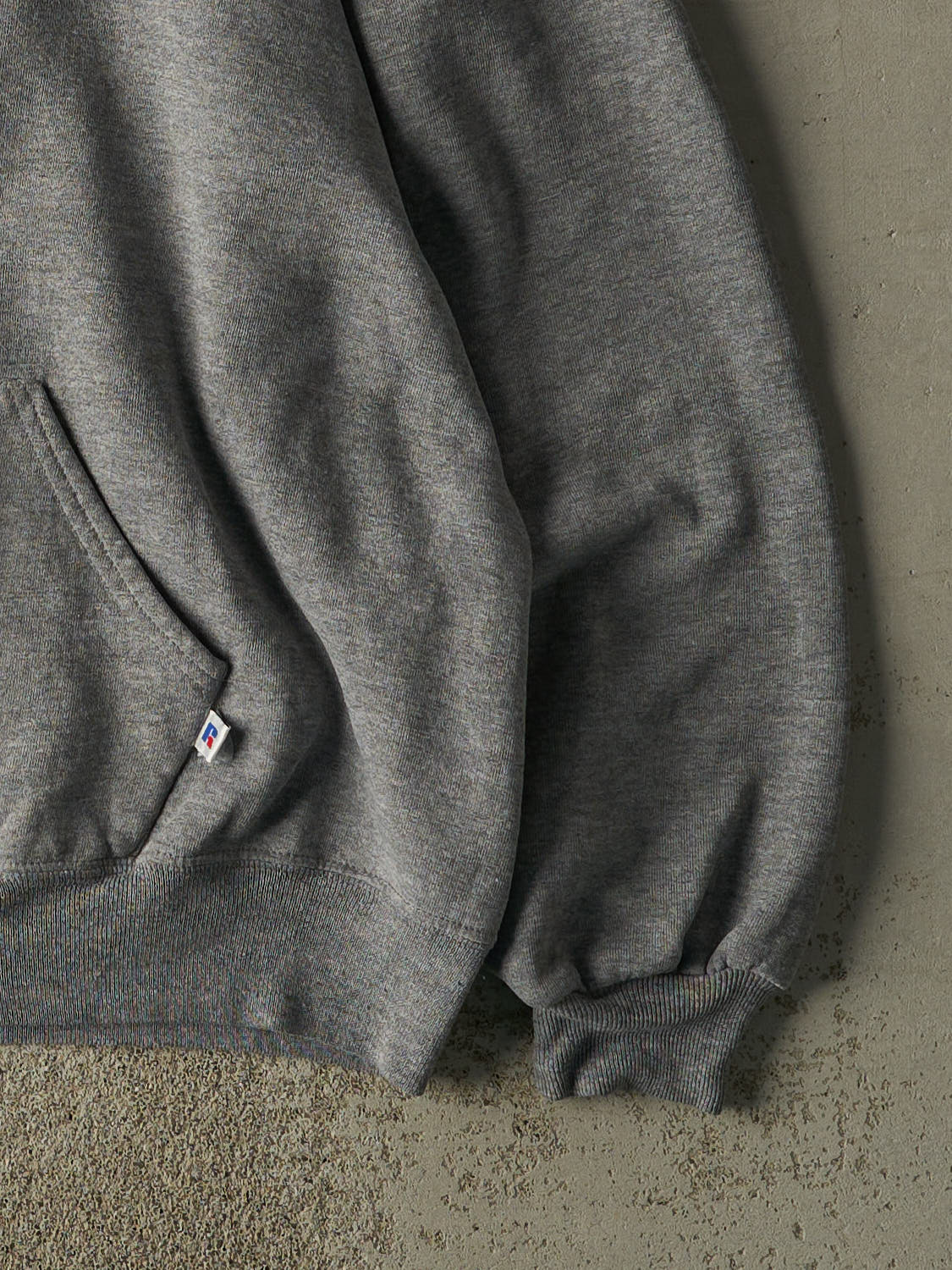 トップス 90s Russell Blank hoodie dark gray Vintage 90s Grey Russell Athletic Blank Hoodie (XL/XXL