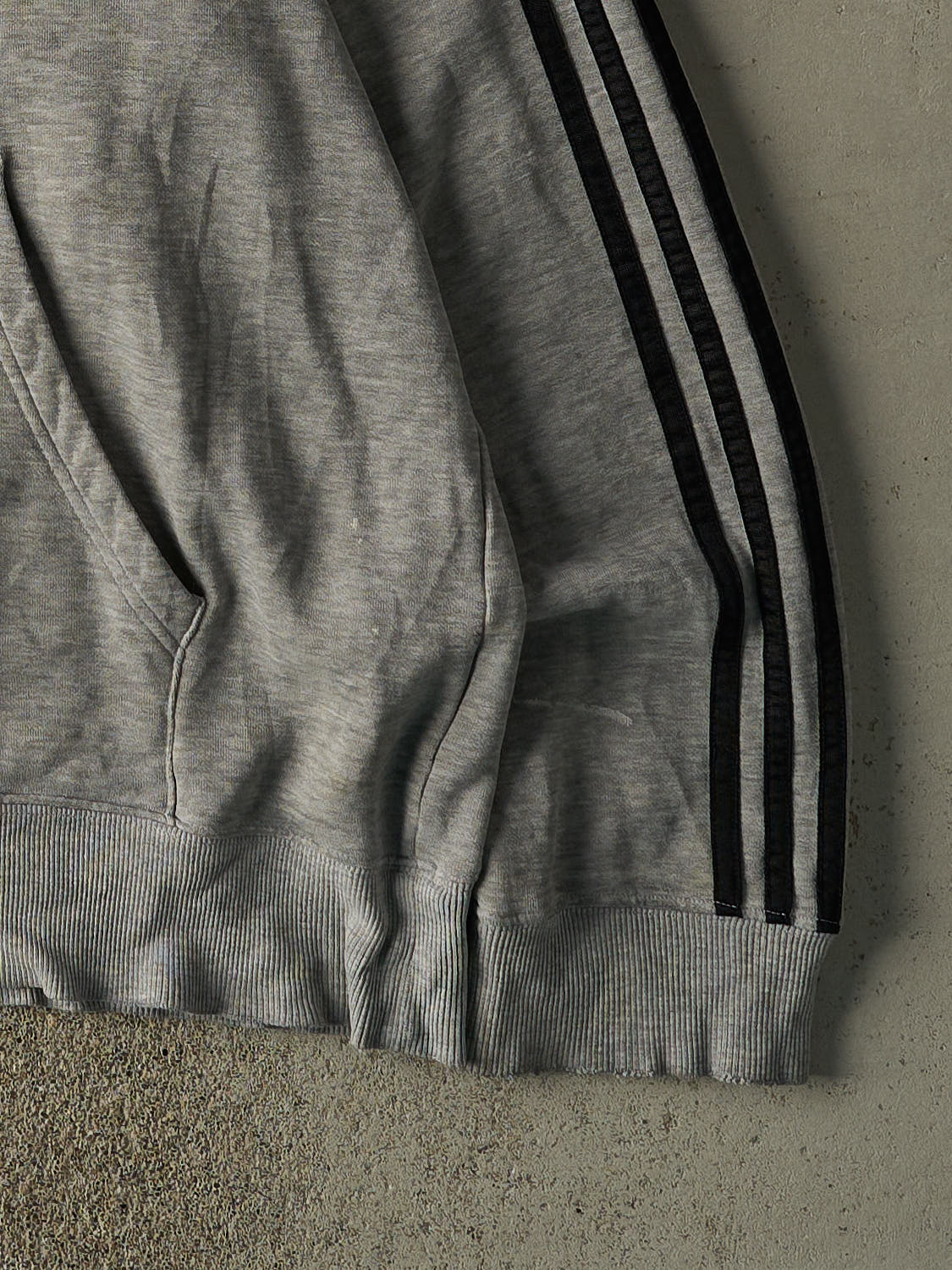 Vintage 90s Grey Adidas Embroidered Hoodie (XL/XXL)