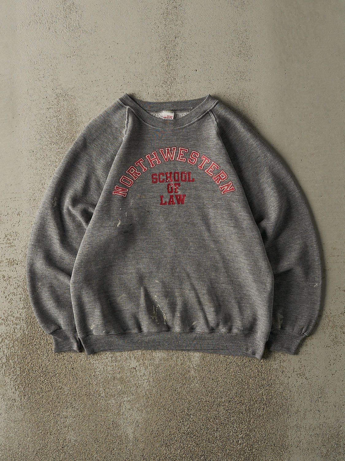 Vintage 80s Grey Northwestern School Of Law Crewneck (S/M)