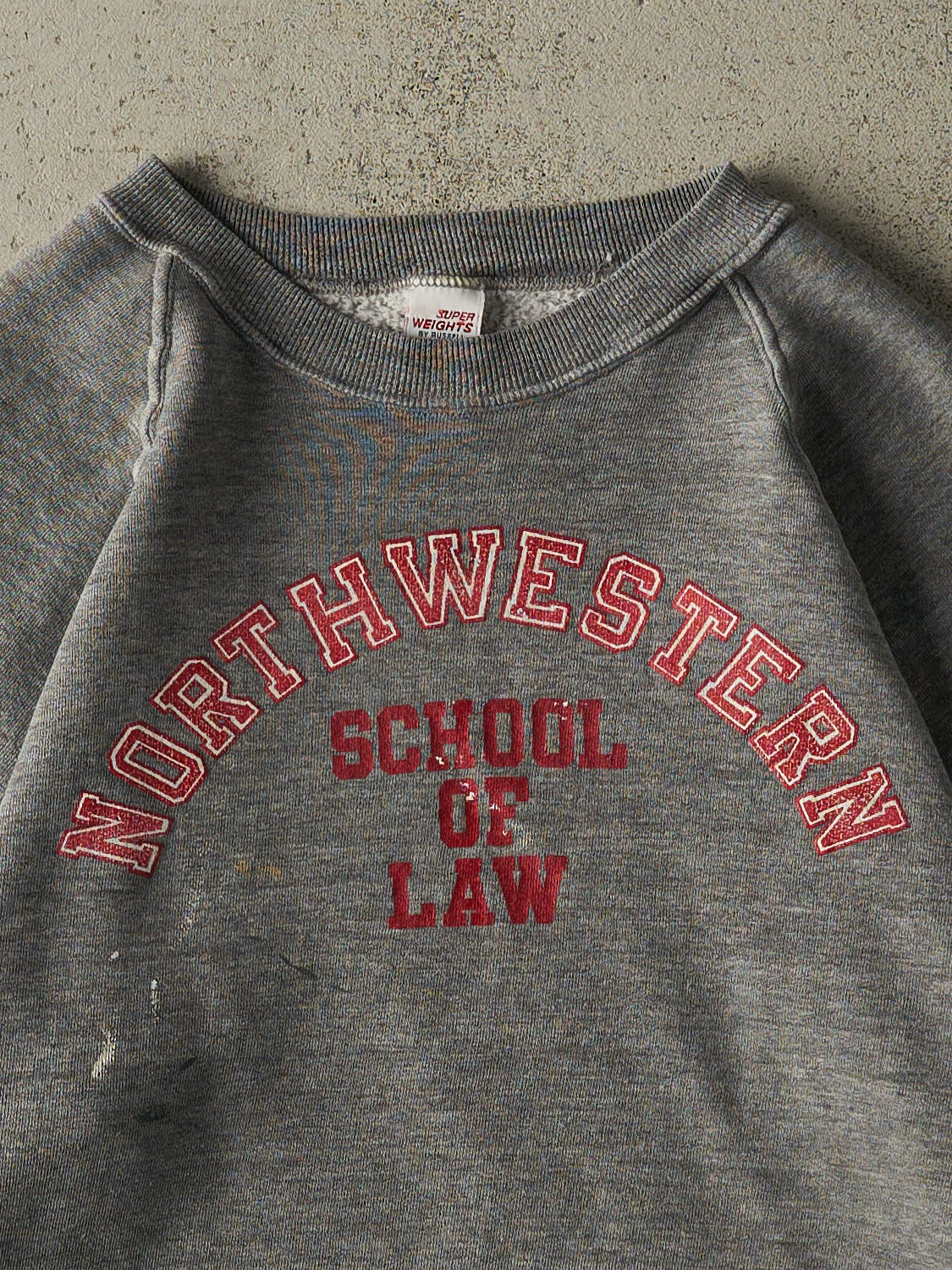 Vintage 80s Grey Northwestern School Of Law Crewneck (S/M)
