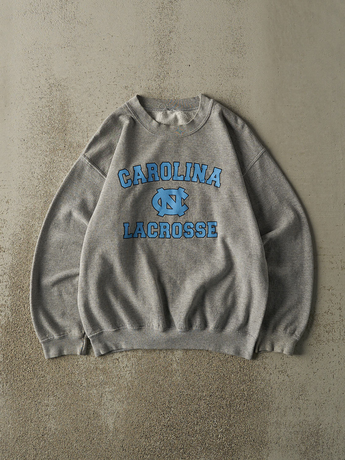Vintage 90s Grey University of North Carolina Lacrosse Crewneck (S/M)