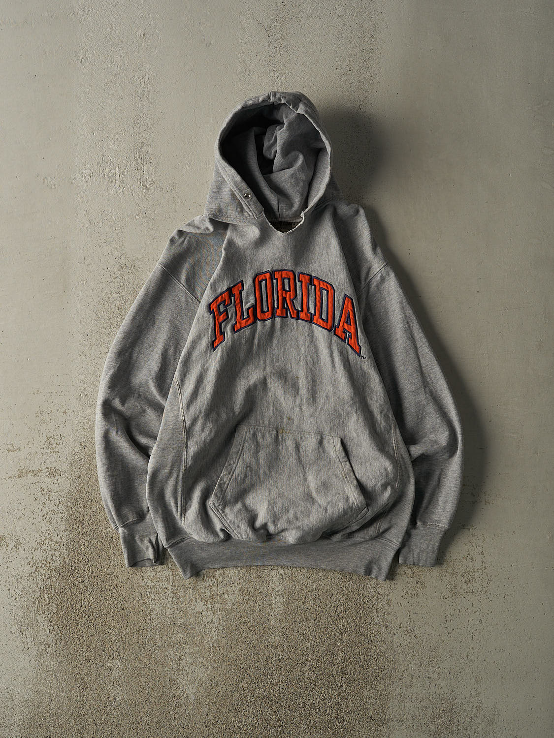 Vintage 90s Grey University of Florida Embroidered Hoodie (L/XL)
