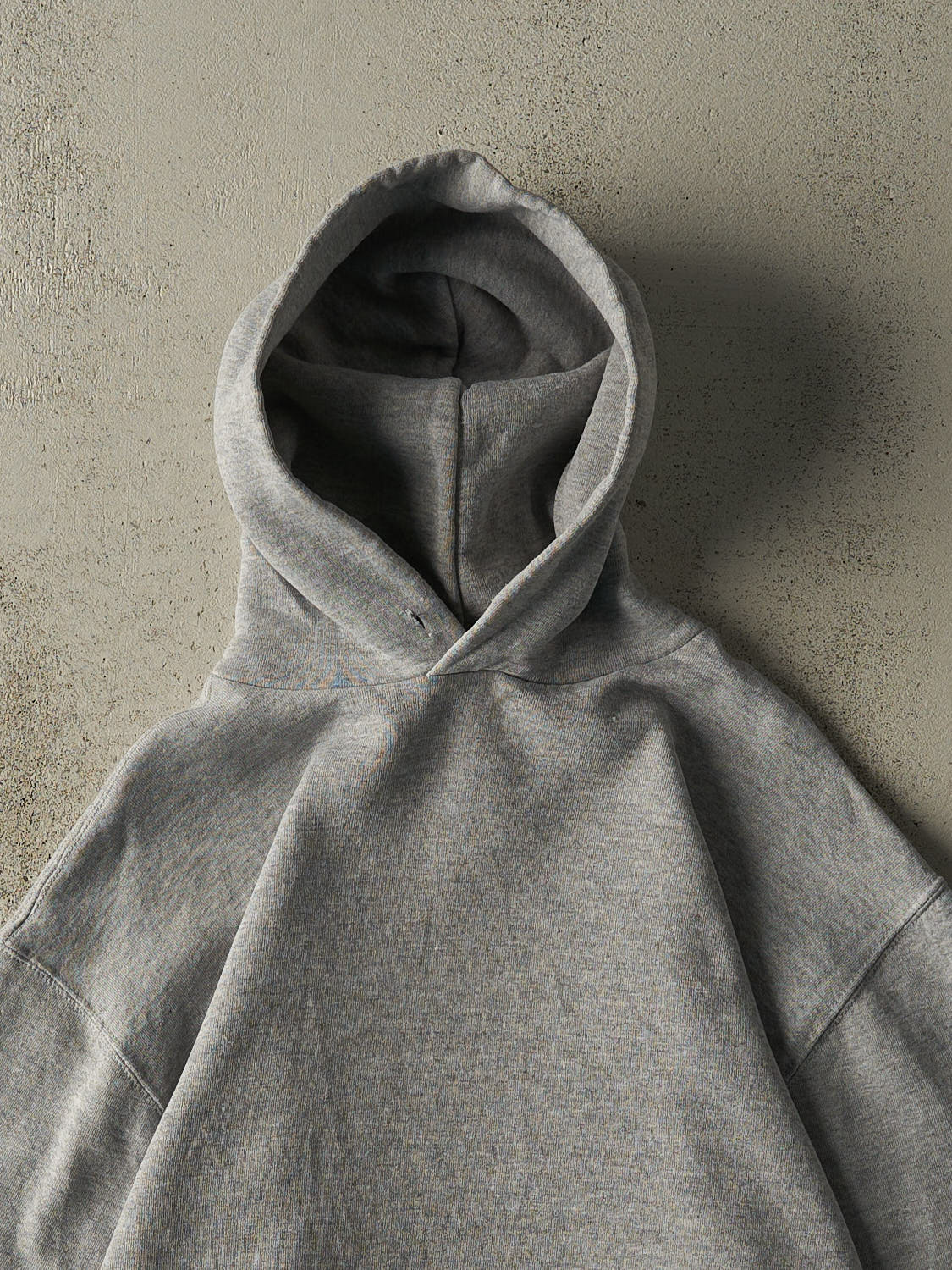 Vintage 90s Grey Russell Athletic Blank Hoodie (S/M)