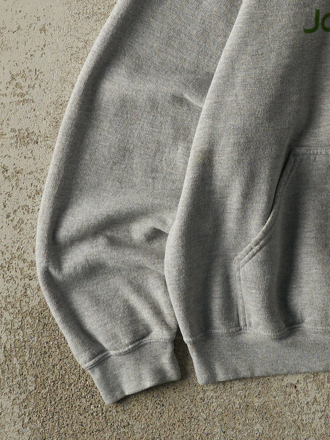 Vintage 90s Grey John Deere Logo Hoodie (M/L)