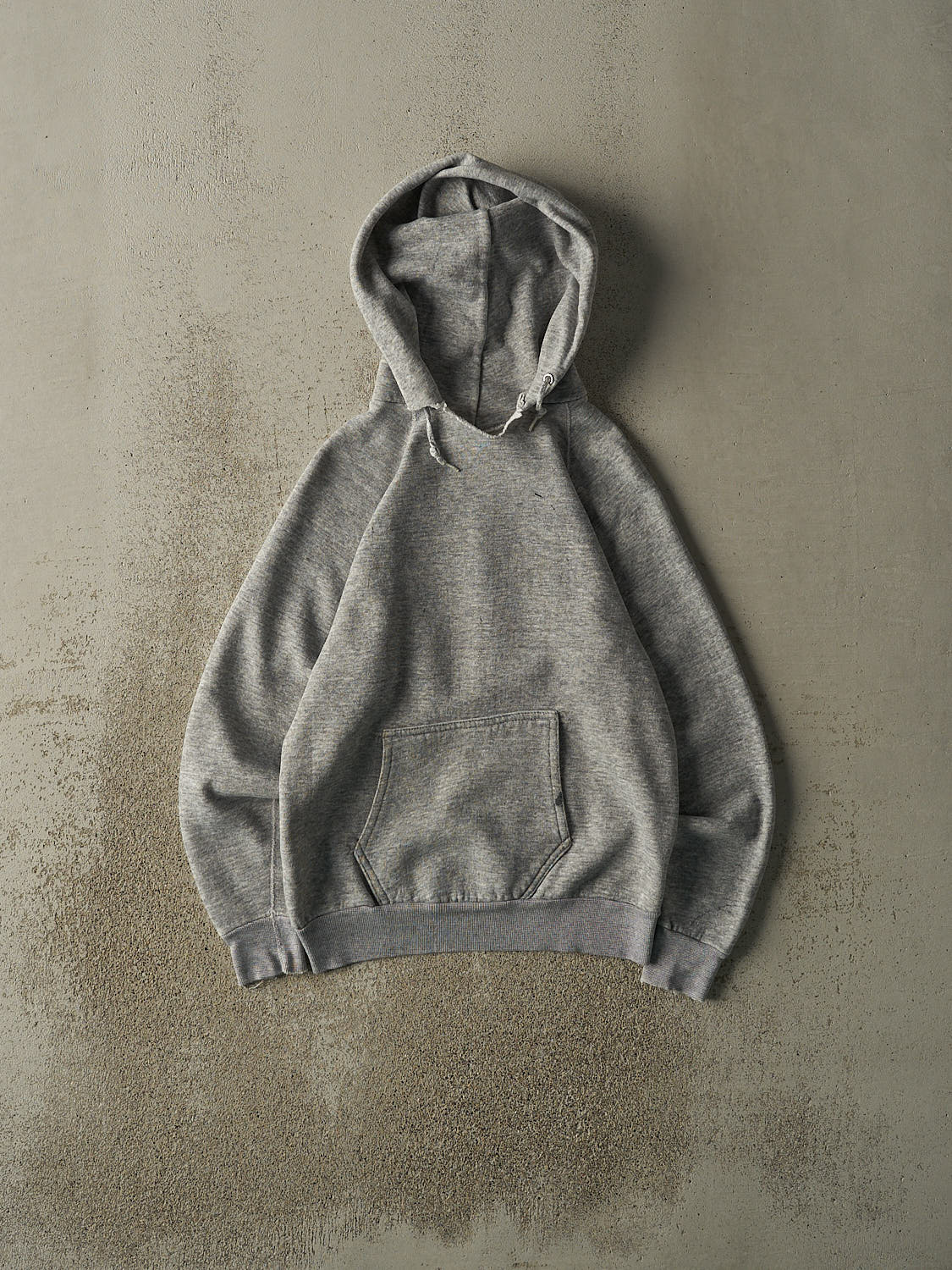 Vintage 80s Grey Blank Hoodie (XS)