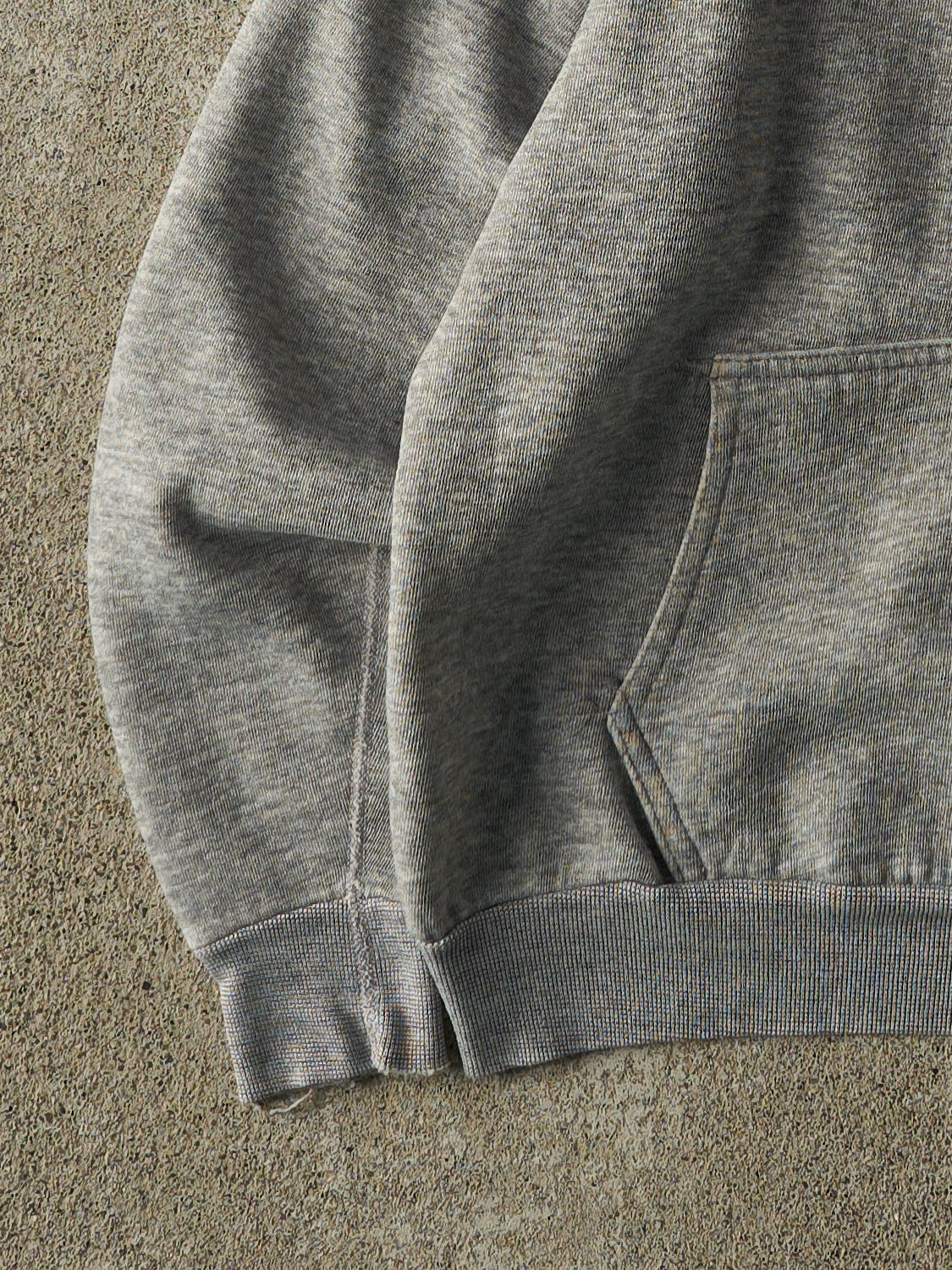 Vintage 80s Grey Blank Hoodie (XS)