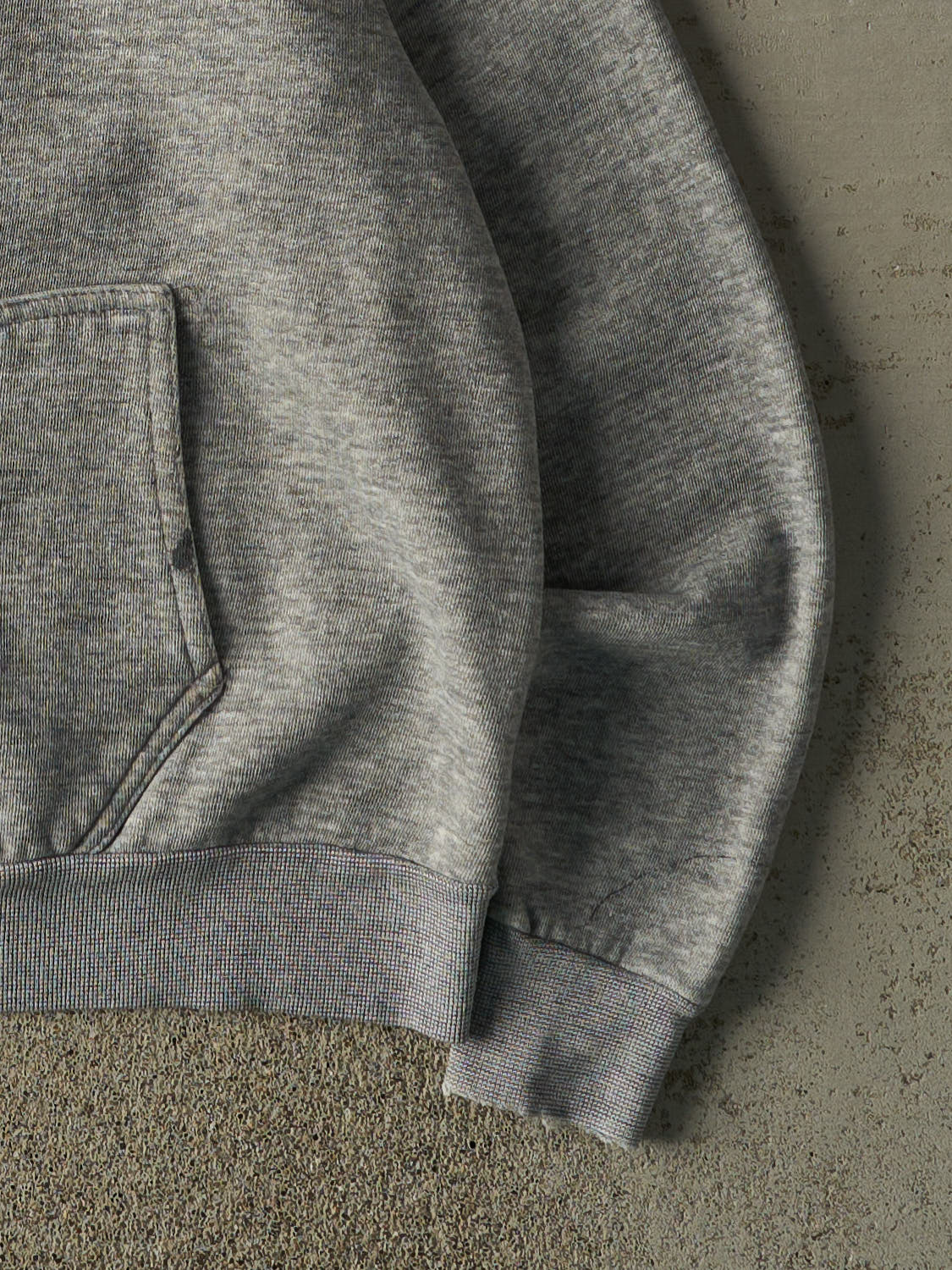 Vintage 80s Grey Blank Hoodie (XS)