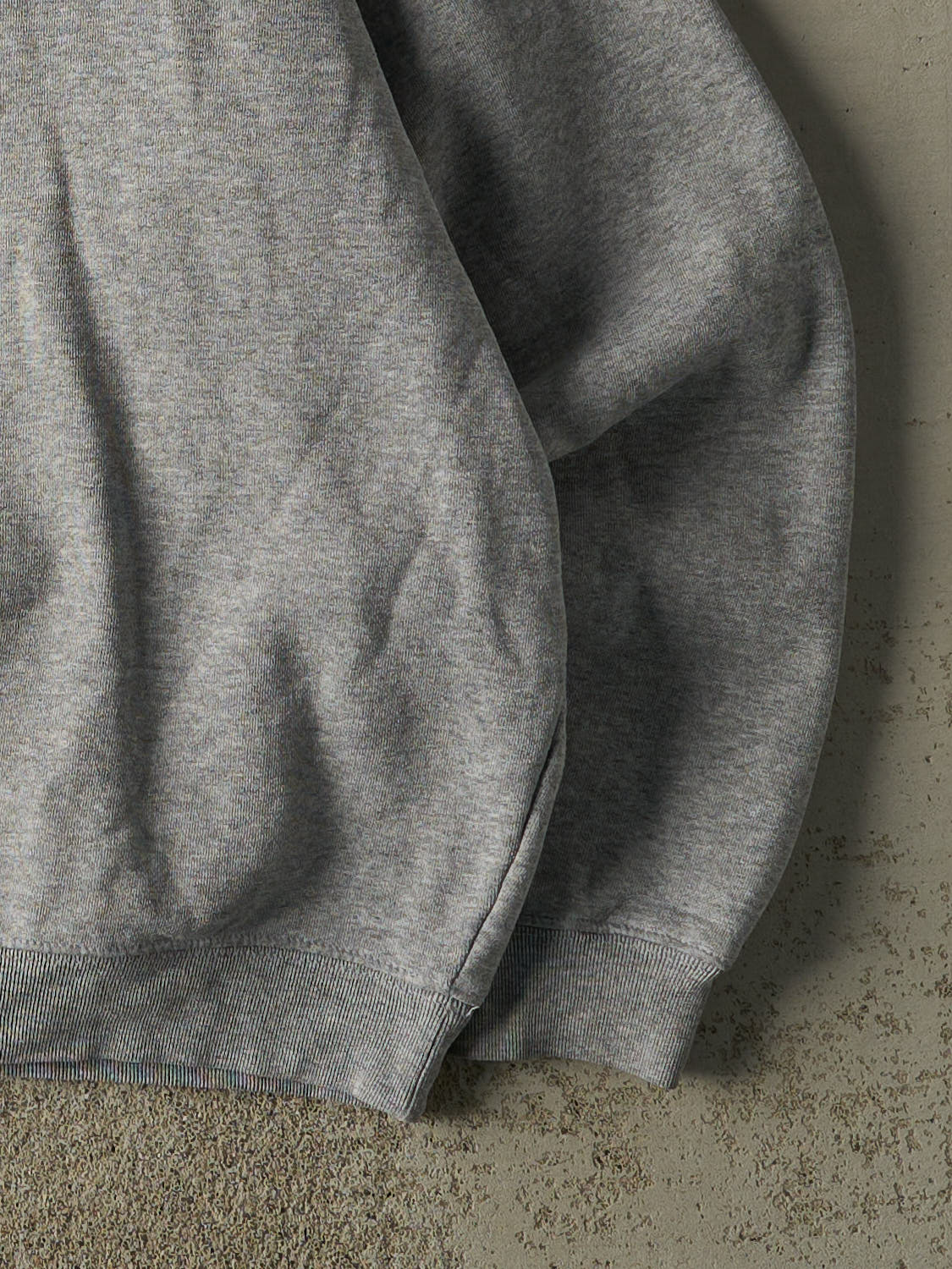 Vintage 90s Grey University of Notre Dame Fighting Irish Quarter Zip Sweater (L)
