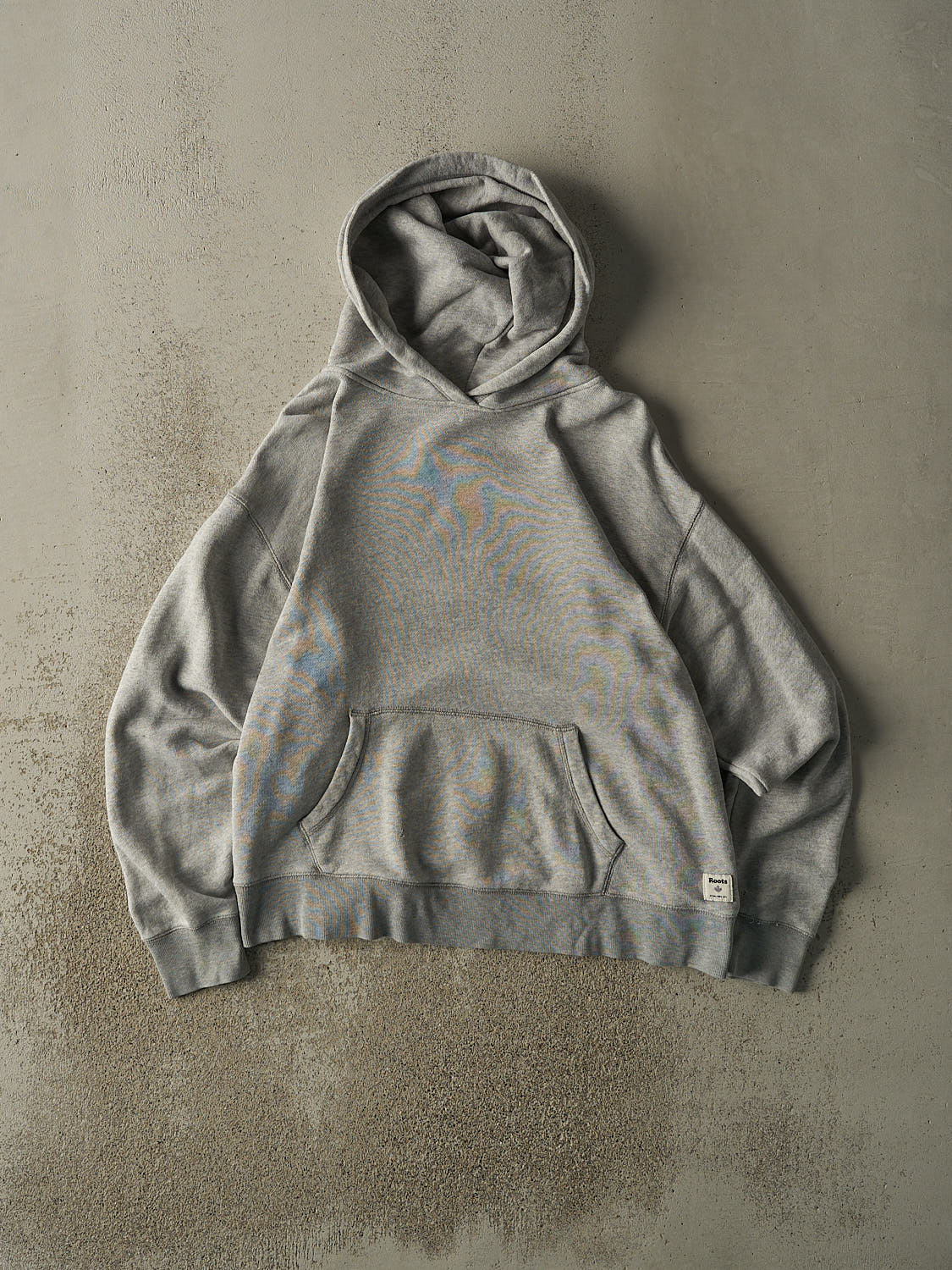 Vintage 90s Grey Roots Blank Hoodie (M)