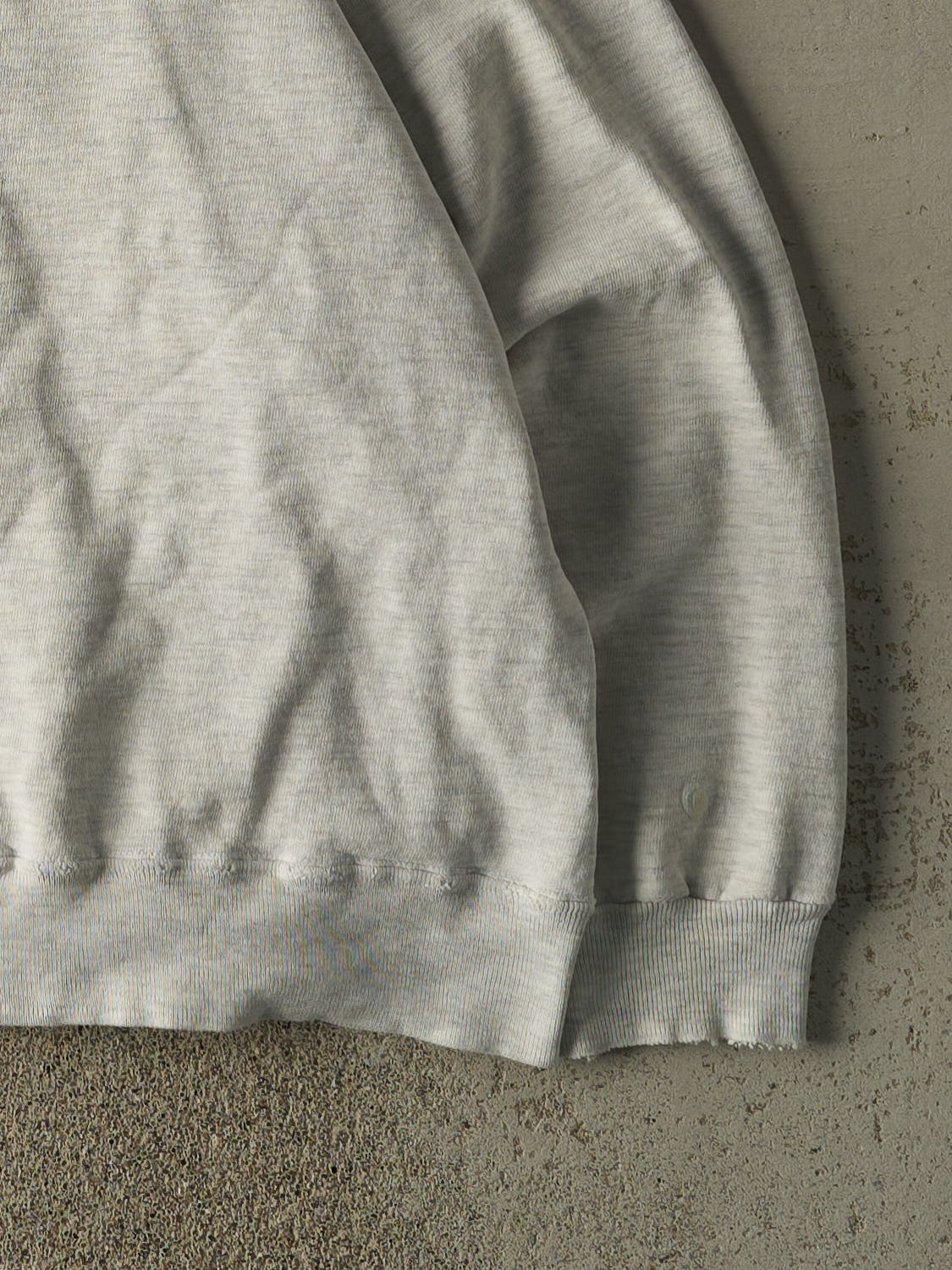 Vintage 90s Heather Grey Champion Embroidered Crewneck (L/XL)