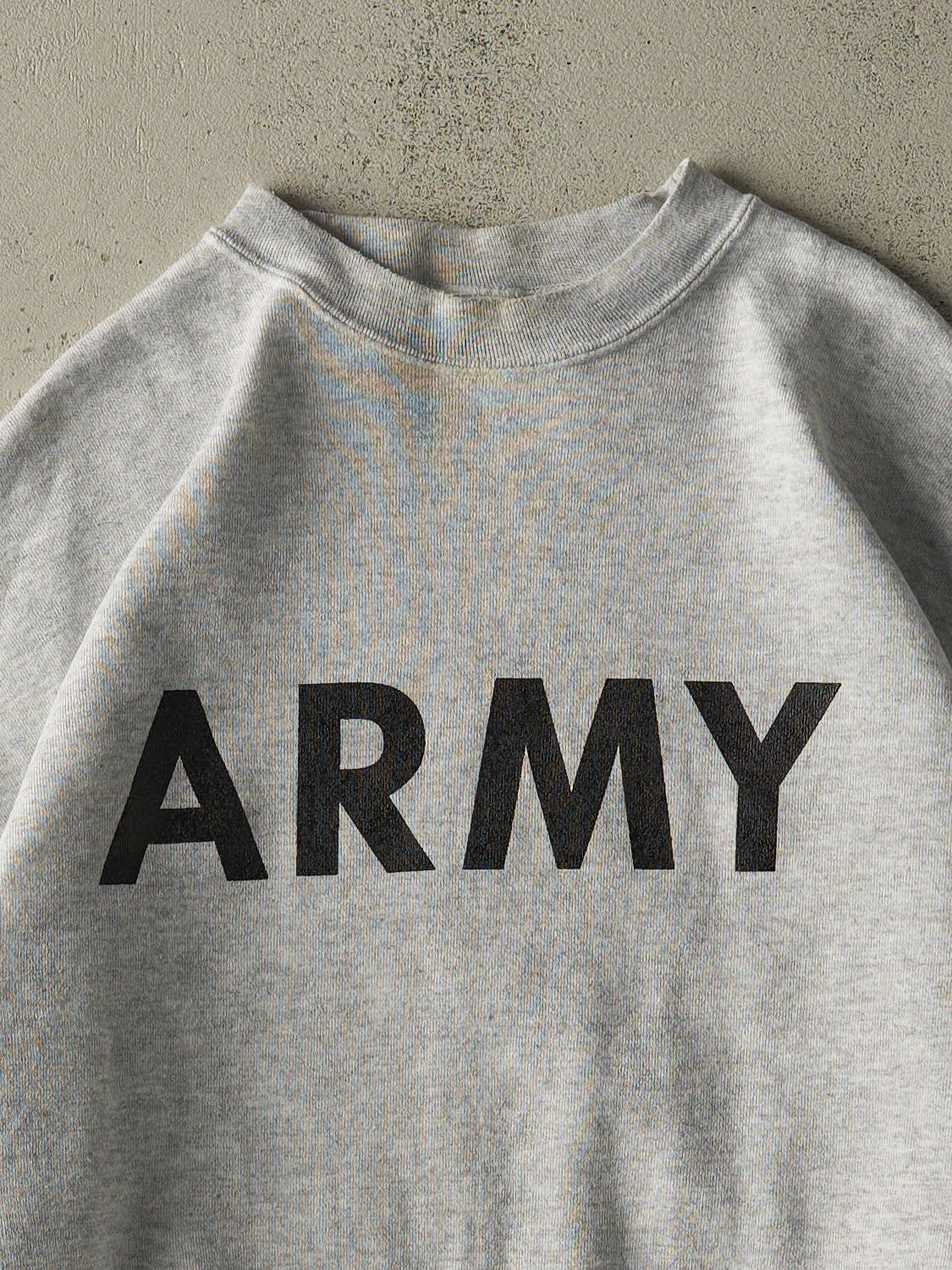 Vintage 90s Heather Grey US Army Crewneck (XL/XXL)