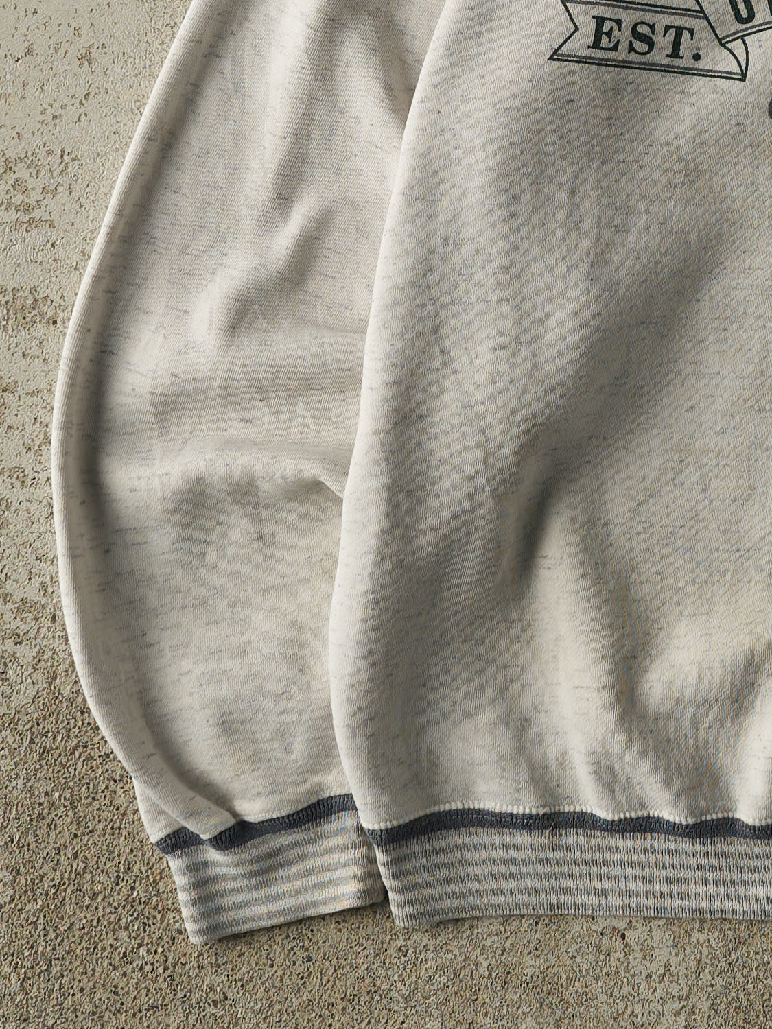 Vintage 90s Heather Grey Ohio University Ribbed Crewneck (M/L)