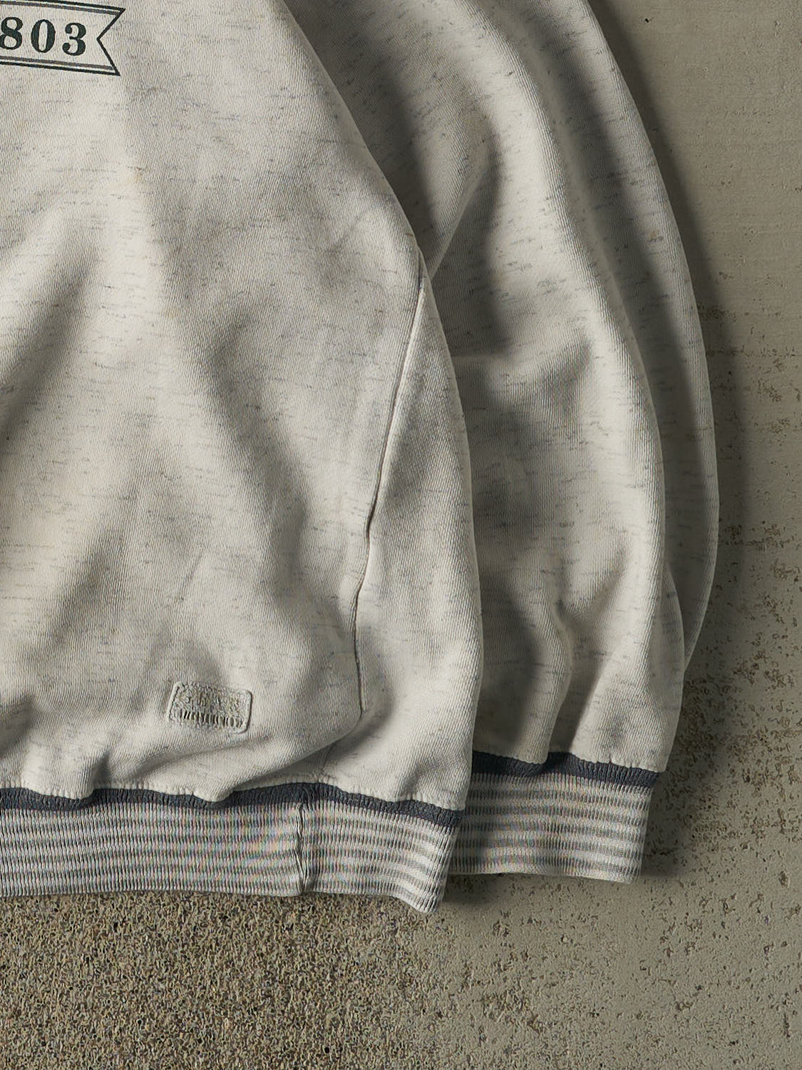 Vintage 90s Heather Grey Ohio University Ribbed Crewneck (M/L)