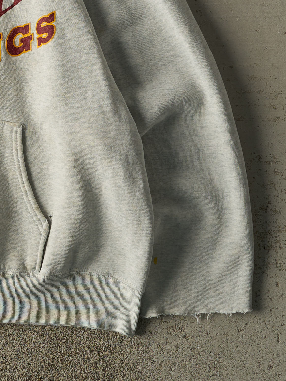 Vintage 90s Heather Grey Milwaukie Mustangs Hoodie (M)