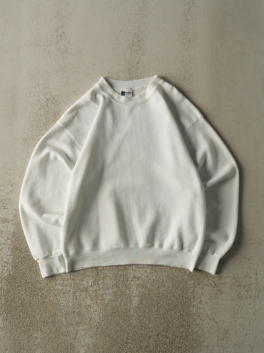 Vintage 90s White Blank Crewneck (M)