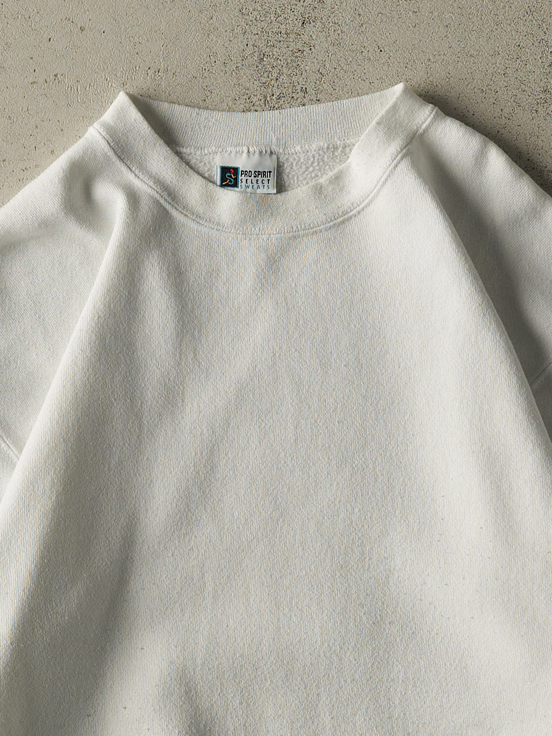 Vintage 90s White Blank Crewneck (M)
