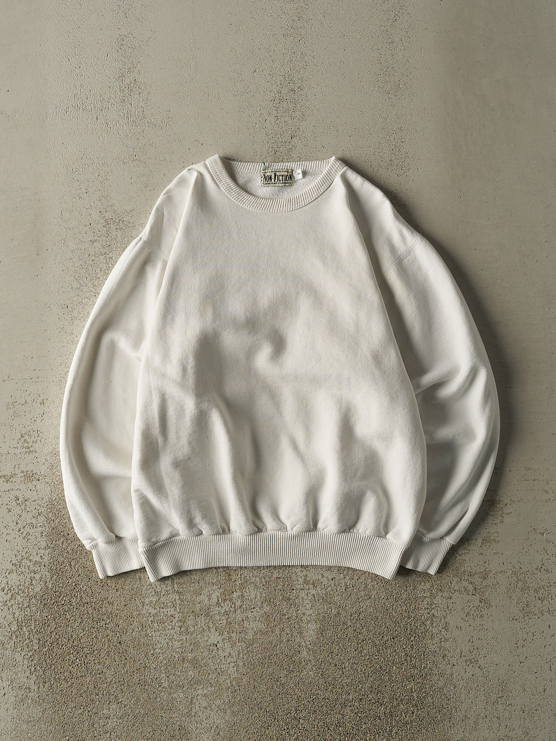 Vintage 90s White Blank Crewneck (L)