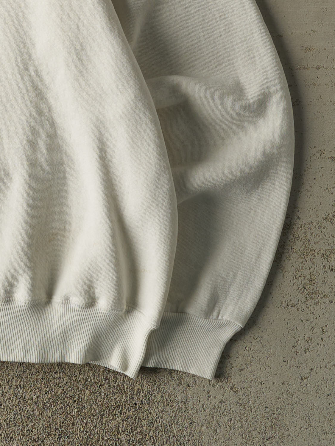 Vintage 80s White Russell Athletic Blank Crewneck (M)