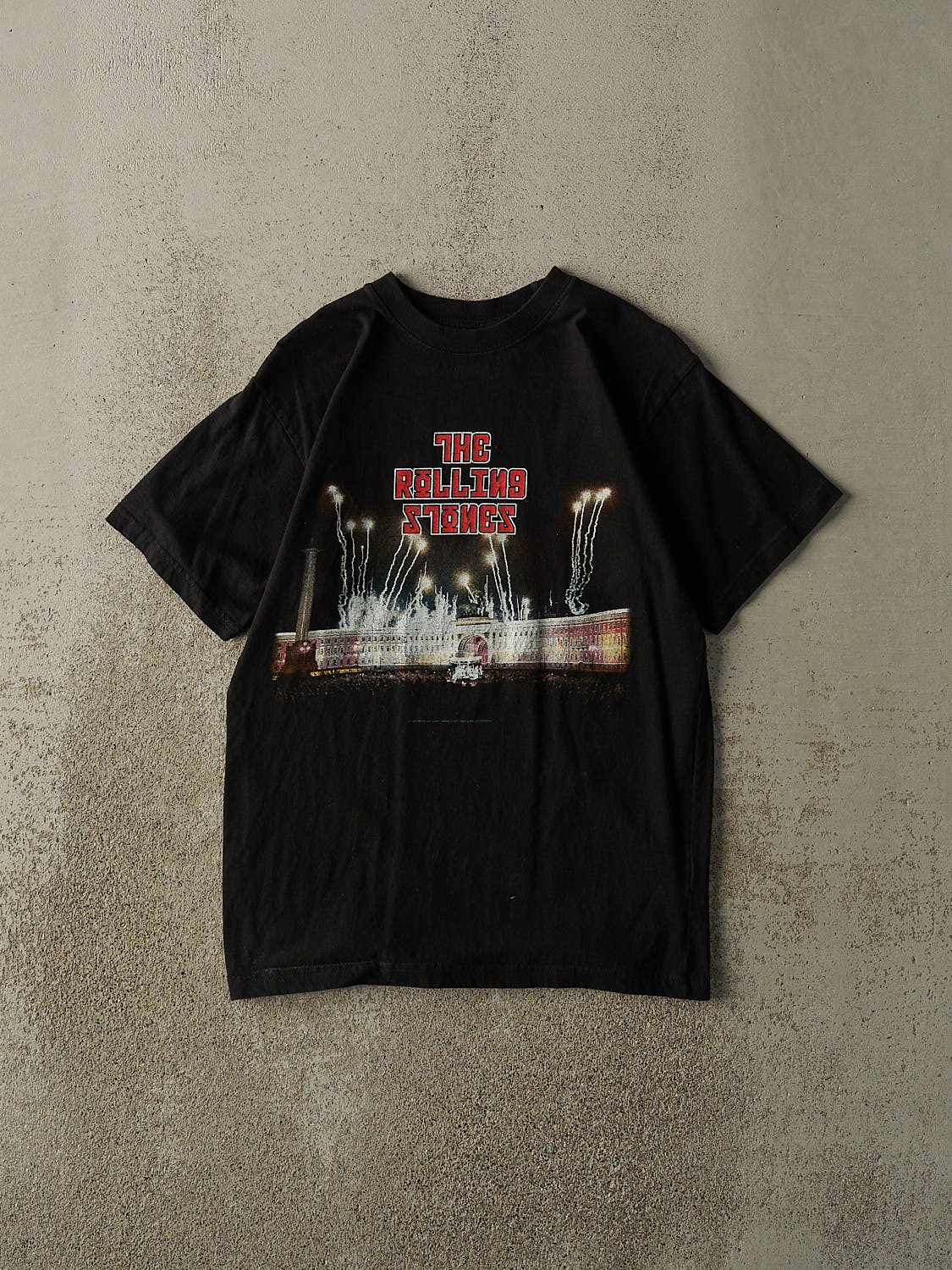 Vintage 07' Black The Rolling Stones Russia Tour Tee (S)