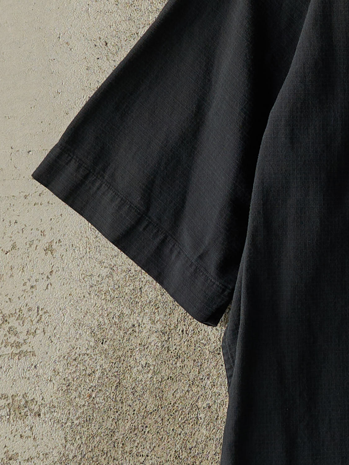 Vintage 90s Black Pierre Cardin Short Sleeve Button Up (M/L)