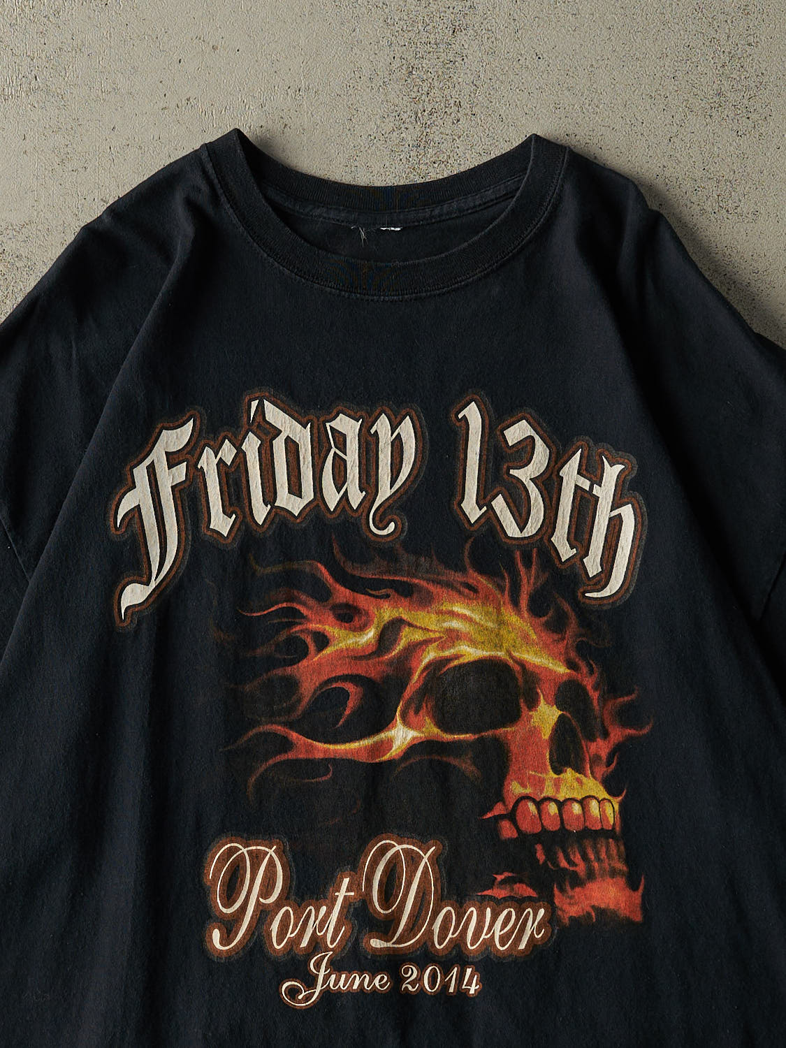 Vintage 14' Black Friday the 13th Port Dover Bike Rally Tee (XL)
