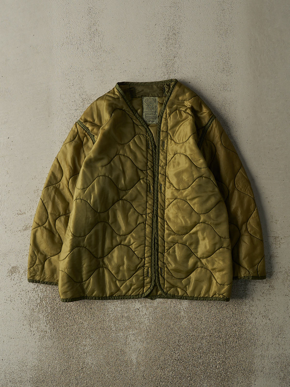 Vintage 90s Green Army Liner Jacket (S/M)