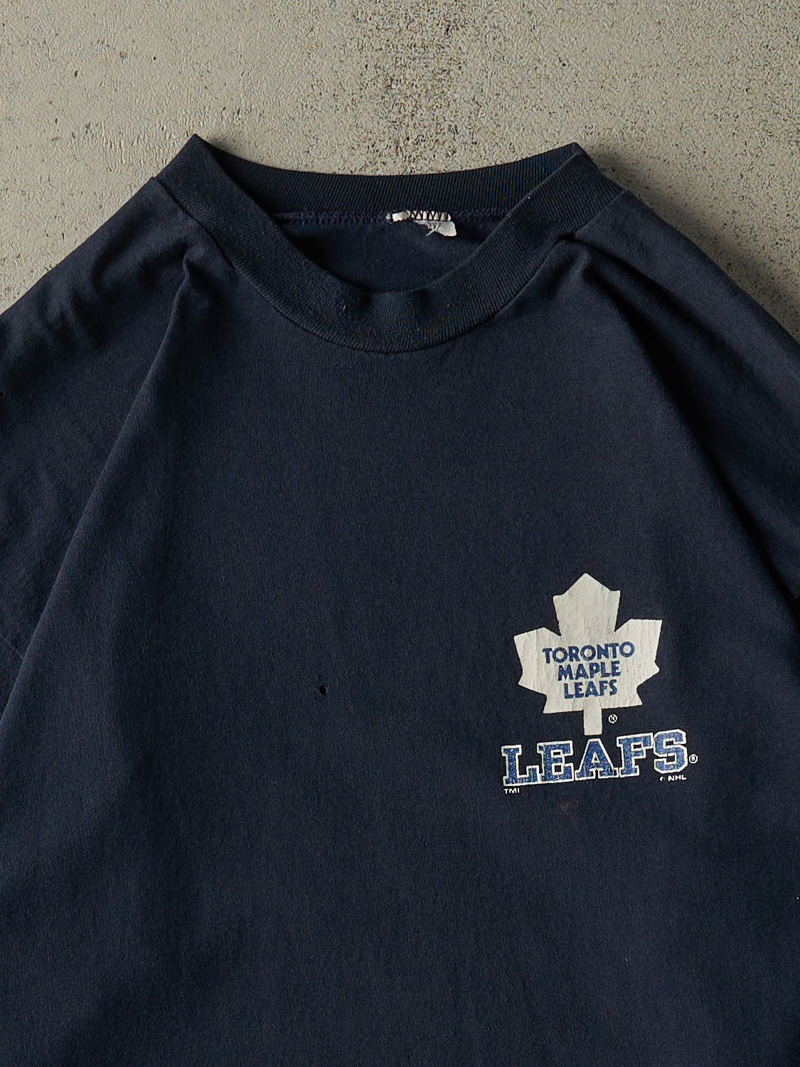 Vintage 90s Navy Blue Toronto Maple Leafs Long Sleeve (L/XL)