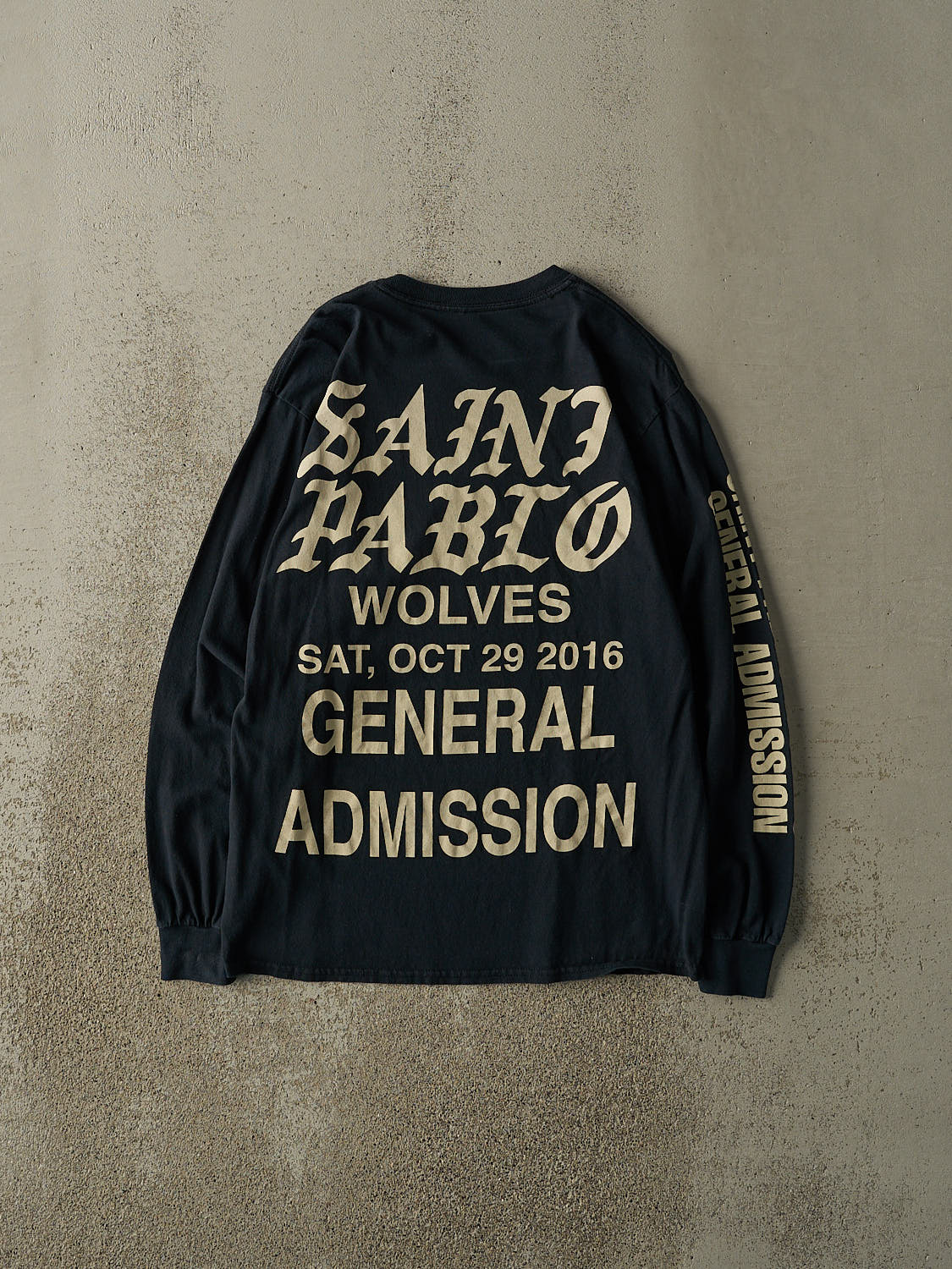 16' Black Kanye West Las Vegas Saint Pablo Tour Long Sleeve (S)