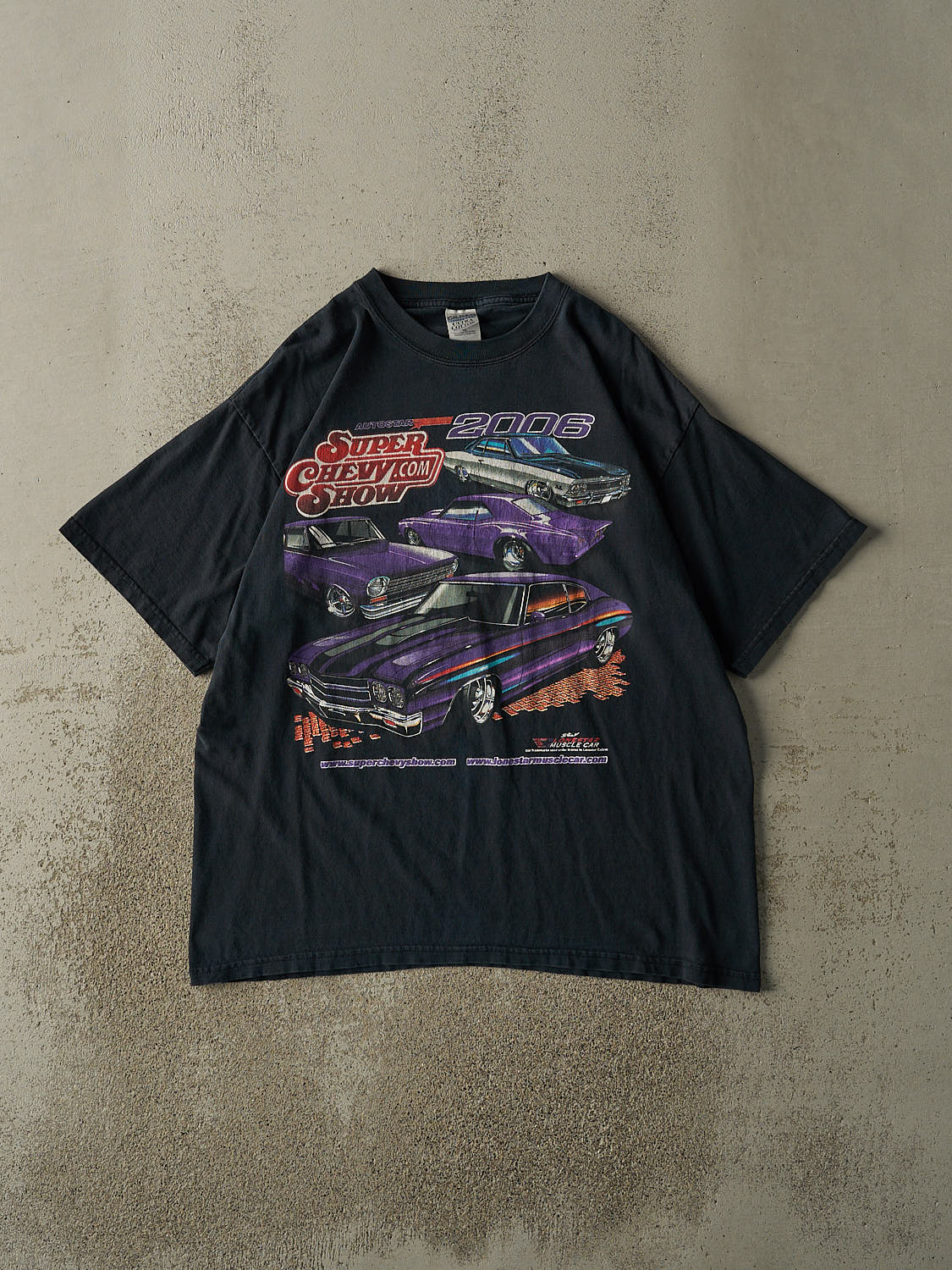 Vintage 06' Faded Black Super Chevy Show Tee (L/XL)