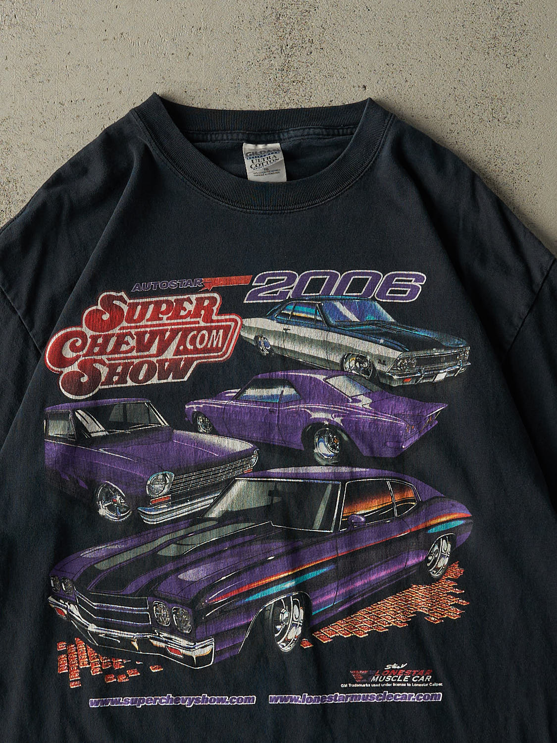 Vintage 06' Faded Black Super Chevy Show Tee (L/XL)