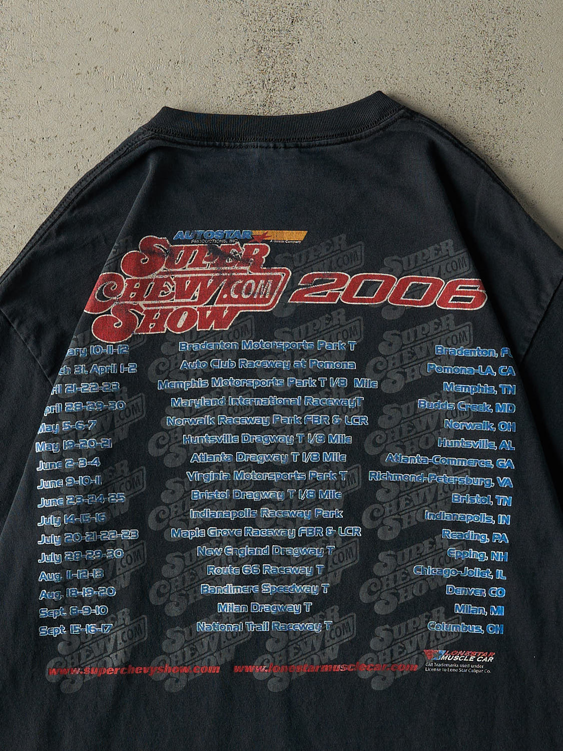 Vintage 06' Faded Black Super Chevy Show Tee (L/XL)