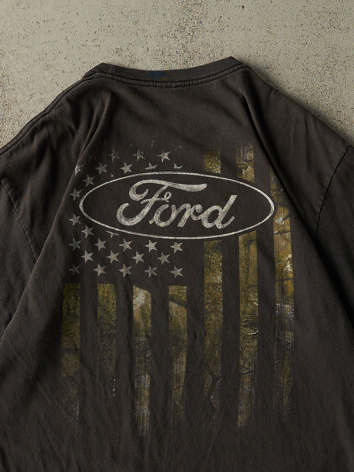 Vintage Y2K Faded Black Ford Tee (M/L)