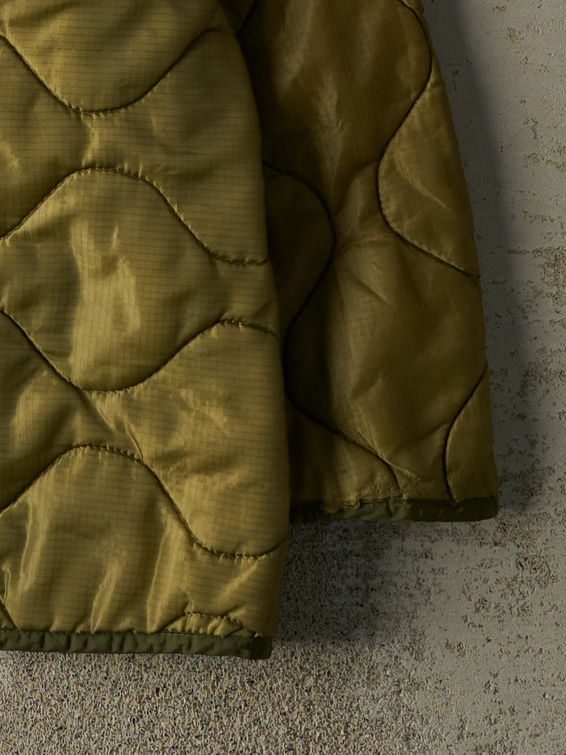 Vintage 90s Green Army Liner Jacket (S/M)