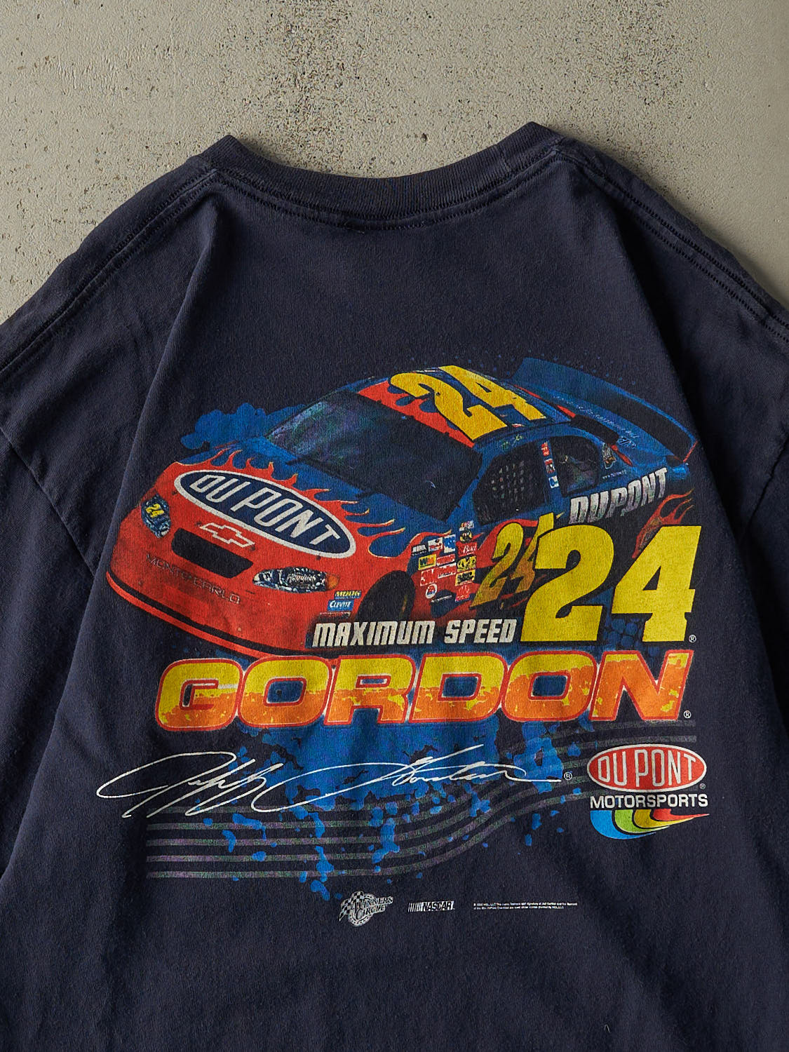 Vintage 06' Navy Blue Jeff Gordon Nascar Racing Tee (L/XL)