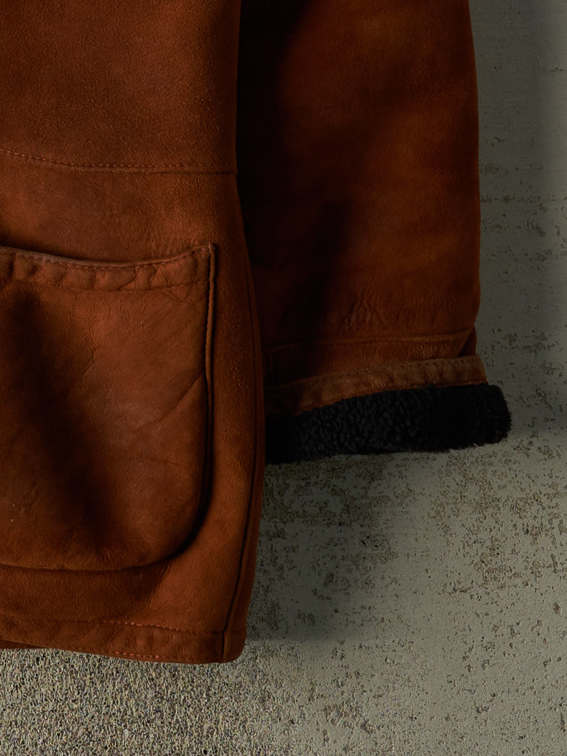 Vintage 80s Brown Holt Renfrew Shearling Jacket (L/XL)