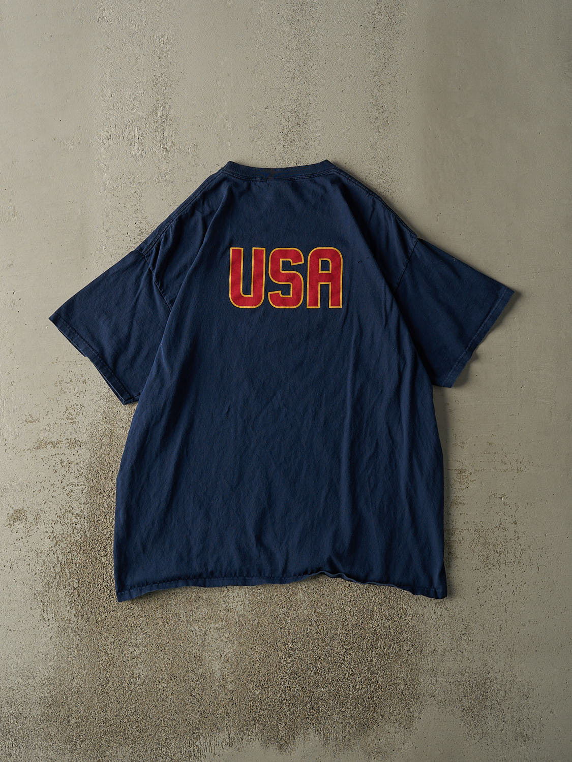 Vintage Y2K Navy Blue Team USA Nike Soccer Tee (XXL)